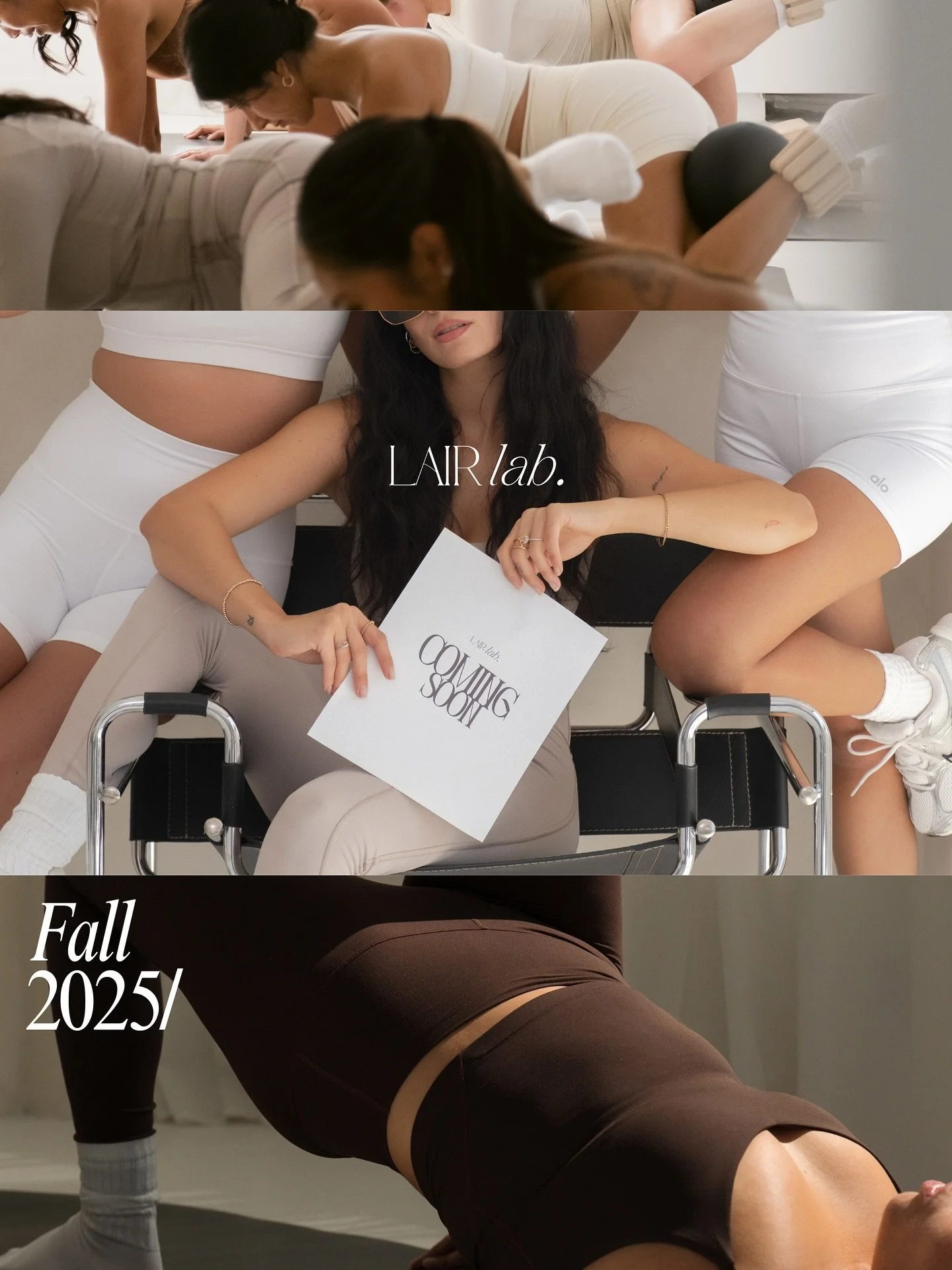 LAIRπ‘ππ. — your next favorite wellness. // Coming Soon Fall 2025
where movement is a process of strength, balance, and control. just like a lab is a space for exploration and growth, Lair Lab offers an intentional challenge to your core, en