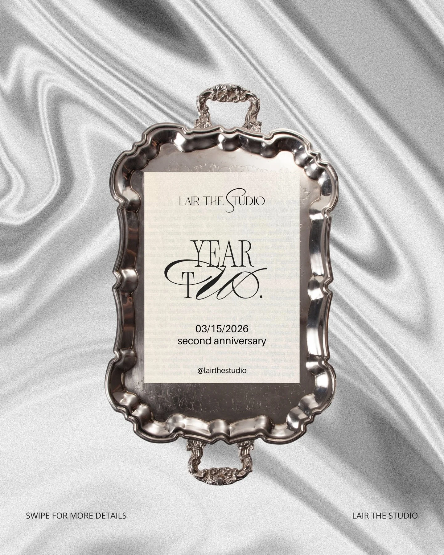 we are celebrating 2 years of Lair The Studio soon and i truly can&rsquo;t believe I get to say that out loud. ✨

on 03.15.26&ndash; we&rsquo;re hosting a full-day anniversary celebration at the studio, filled with community and experiences that refl