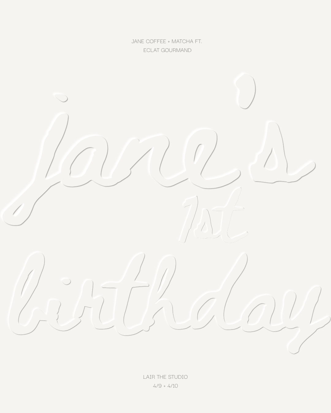 Jane's Birthday (Co-Working Ticket)