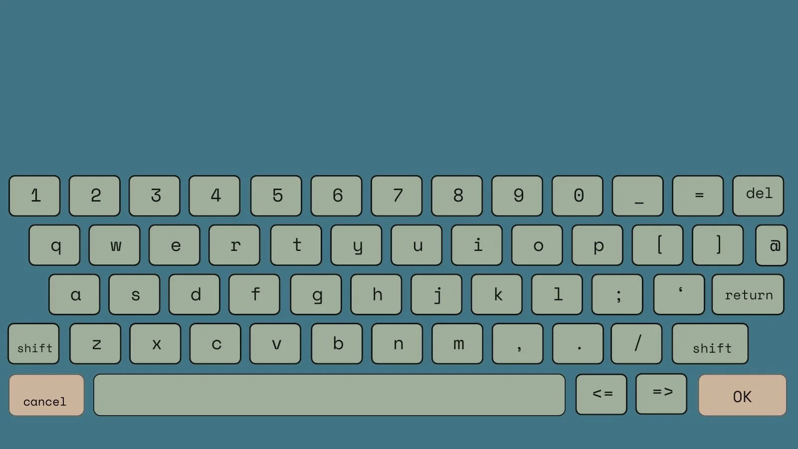 Loteria themed keyboard for a wedding photo booth in Alsea Oregon.