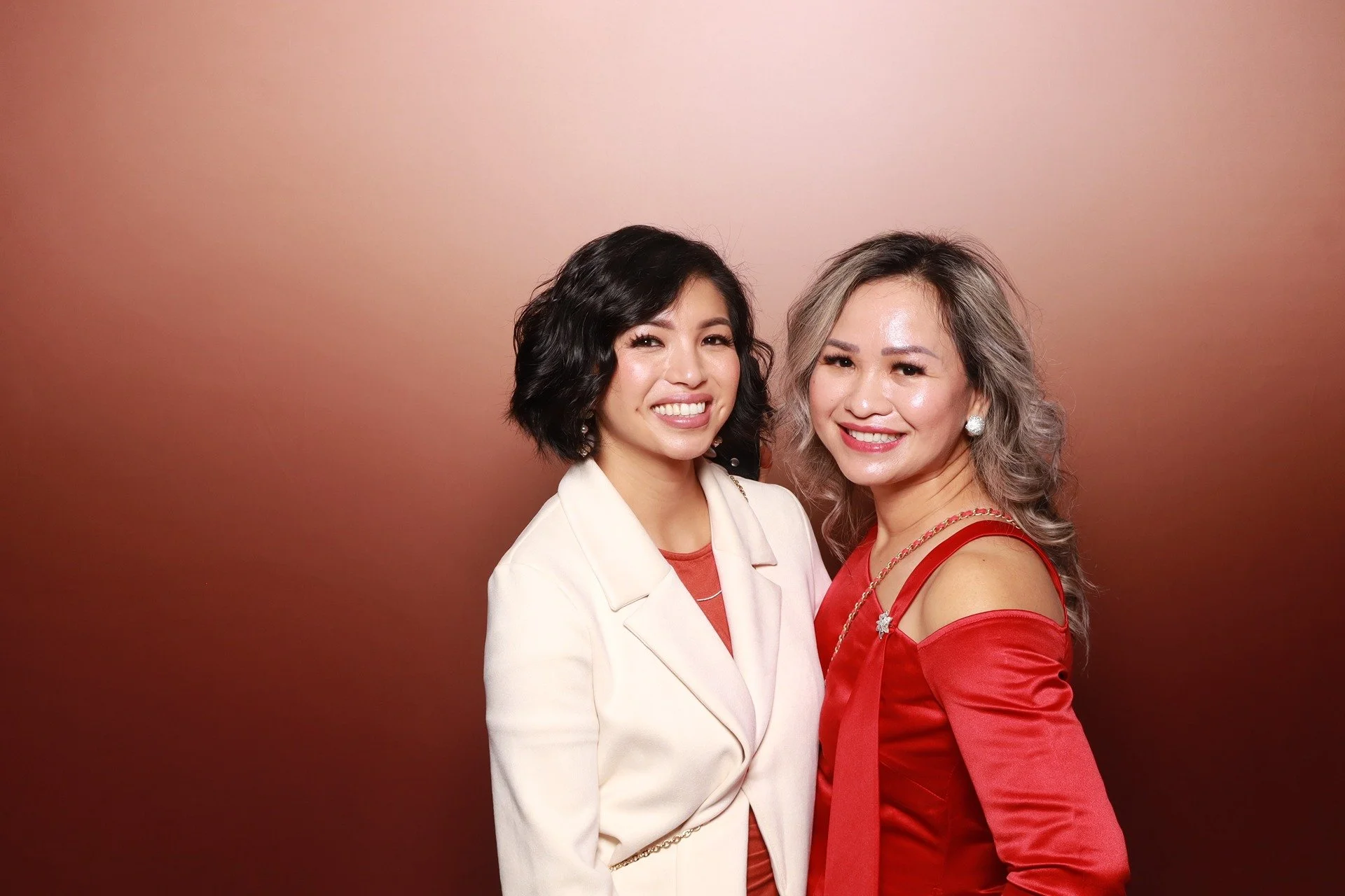  Friends participating in the branded PACCO Gala photo booth experience 