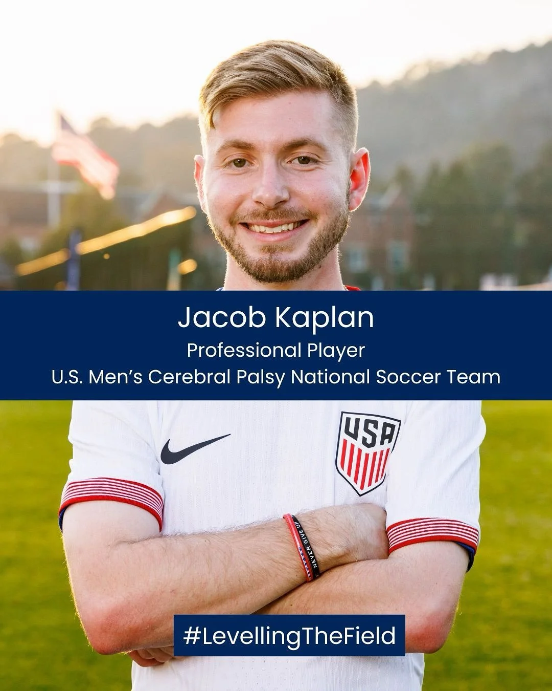 “I hope my journey shows that organisations can create purposeful accessibility programmes to include people with disabilities — and expand their fan engagement.”
Jacob Kaplan, professional player with the U.S. Men’s Cerebral