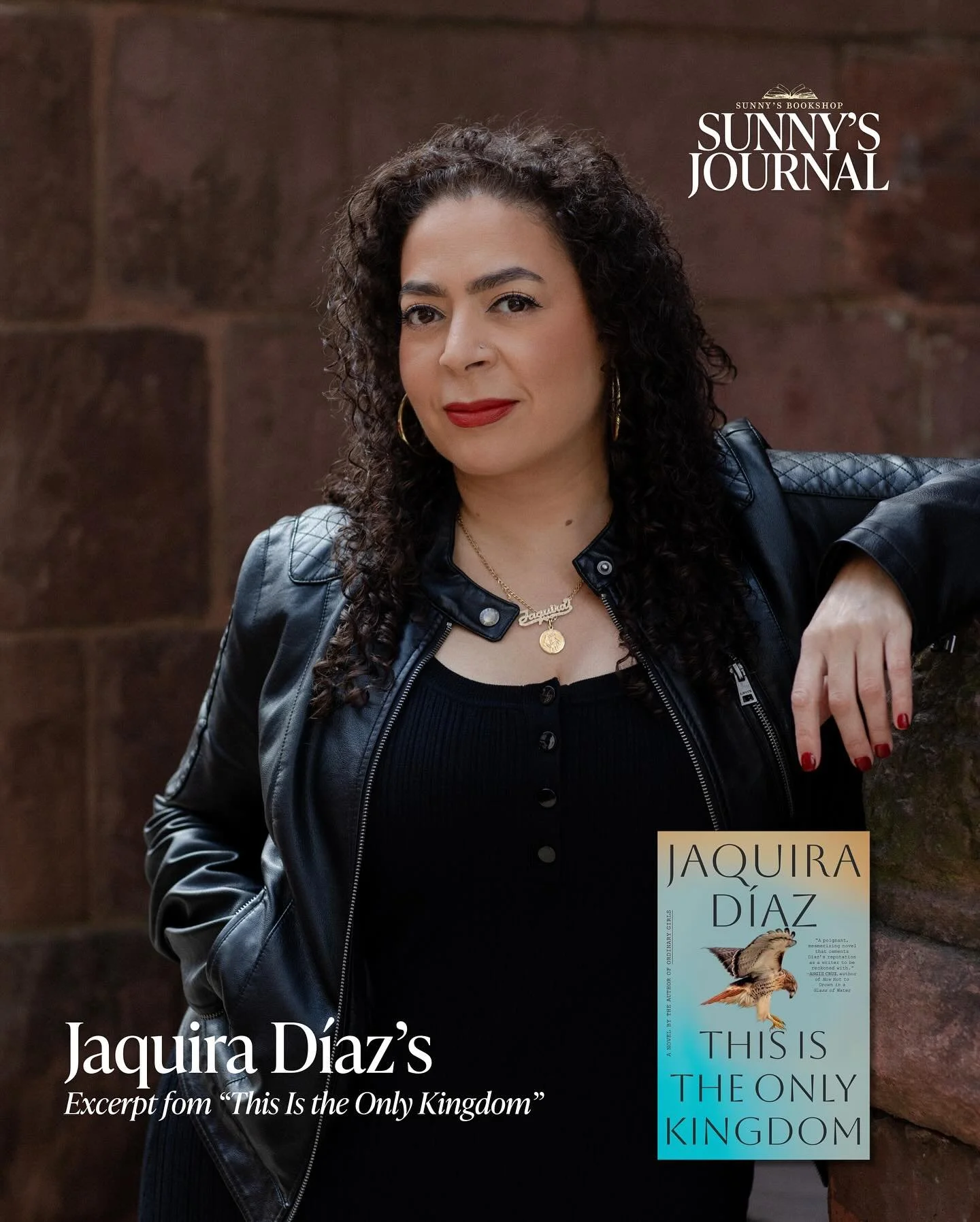 To celebrate Jaquira D&iacute;az&rsquo;s @jaquiradiaz debut novel, Jaquira shares an excerpt from &ldquo;This Is the Only Kingdom&rdquo; at Sunny&rsquo;s Journal!

Click the link in our bio to read.

&mdash;

From the Whiting Award-winning author Jaq