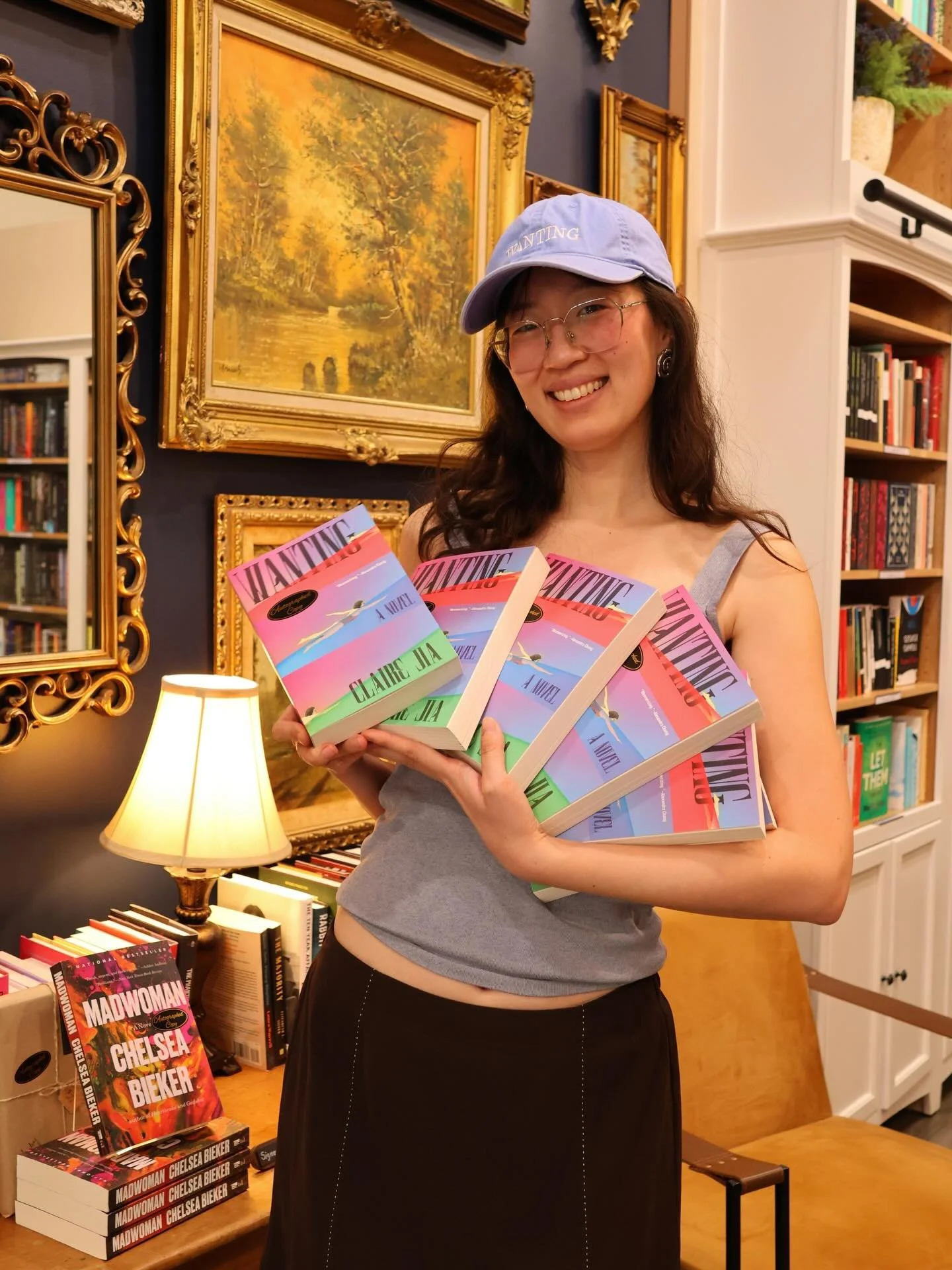 We had such a lovely visit from Claire Jia @clurtheflaneur who signed copies of her debut novel &ldquo;Wanting&rdquo;! Claire, you&rsquo;re such a gem, and we can&rsquo;t wait for you to visit again &hearts;️

A little more about Claire&hellip;
Clair
