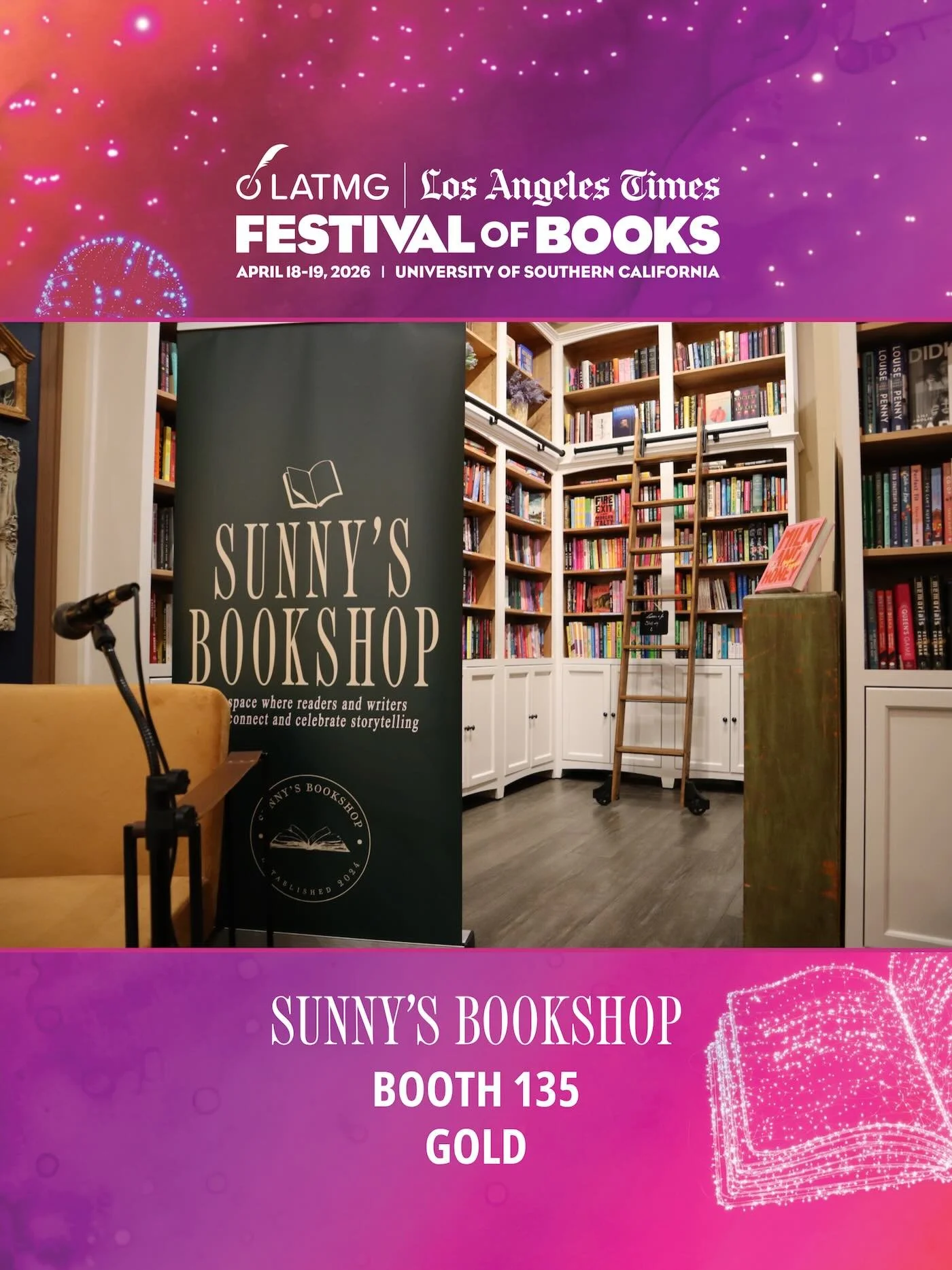 We heard there&rsquo;s a party?! You can find us @latimesfob at booth 135 in the gold zone on April 18-19. Visit us to see our latest merch drop, author signings, special signed copies, and to say hello. See you there &hearts;️

We&rsquo;ve also crea