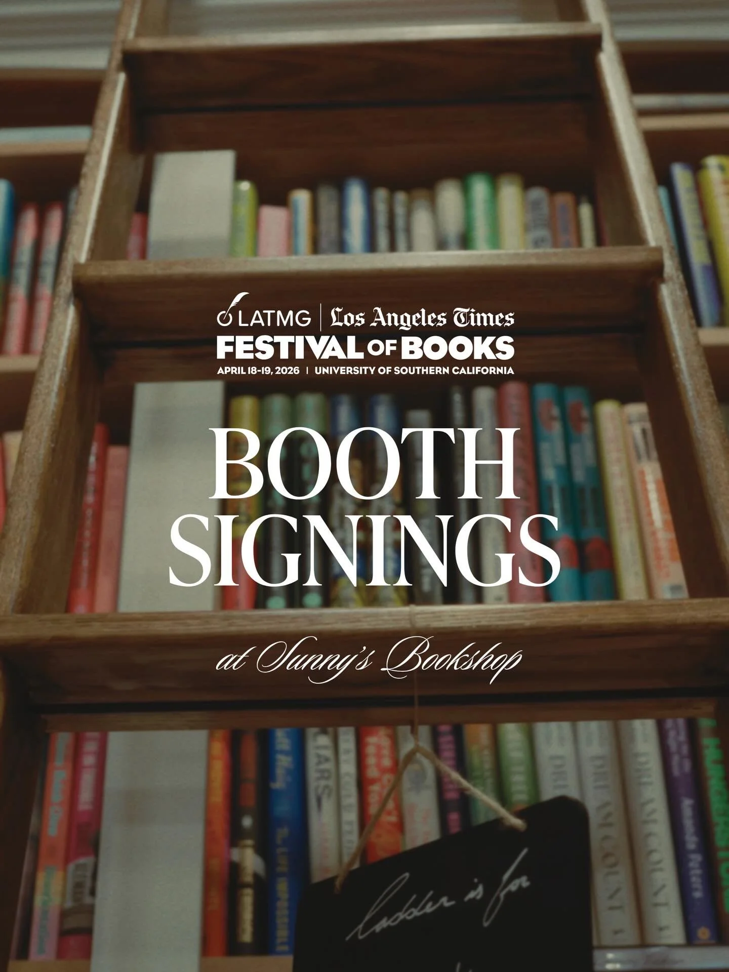 Less than a week until @latimesfob !! Be sure to stop by for our booth signings!!

@carolynkhuynh @thatames @jasminiolani @___adorn @gudernatchos @drewdaywalt @nora__lange @rrrrrrrachelkhong 

#sunnysbookshop #books #bookfest