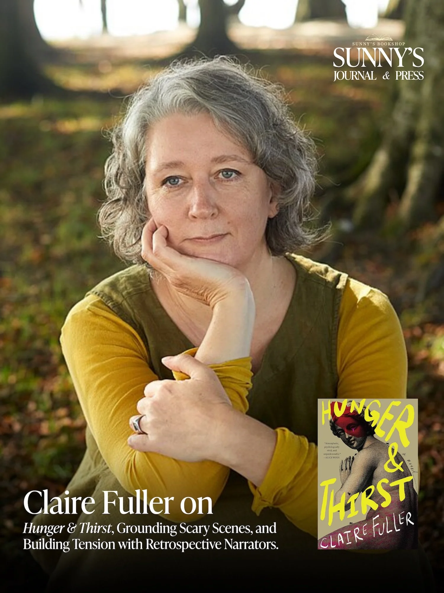 We had the absolute pleasure interviewing Claire Fuller @writerclairefuller for her latest novel &ldquo;Hunger &amp; Thirstl&rdquo;.

As @meghanmcwriter stated: &ldquo;At once an unsettling gothic horror tale and an affecting coming-of-age story, Hun