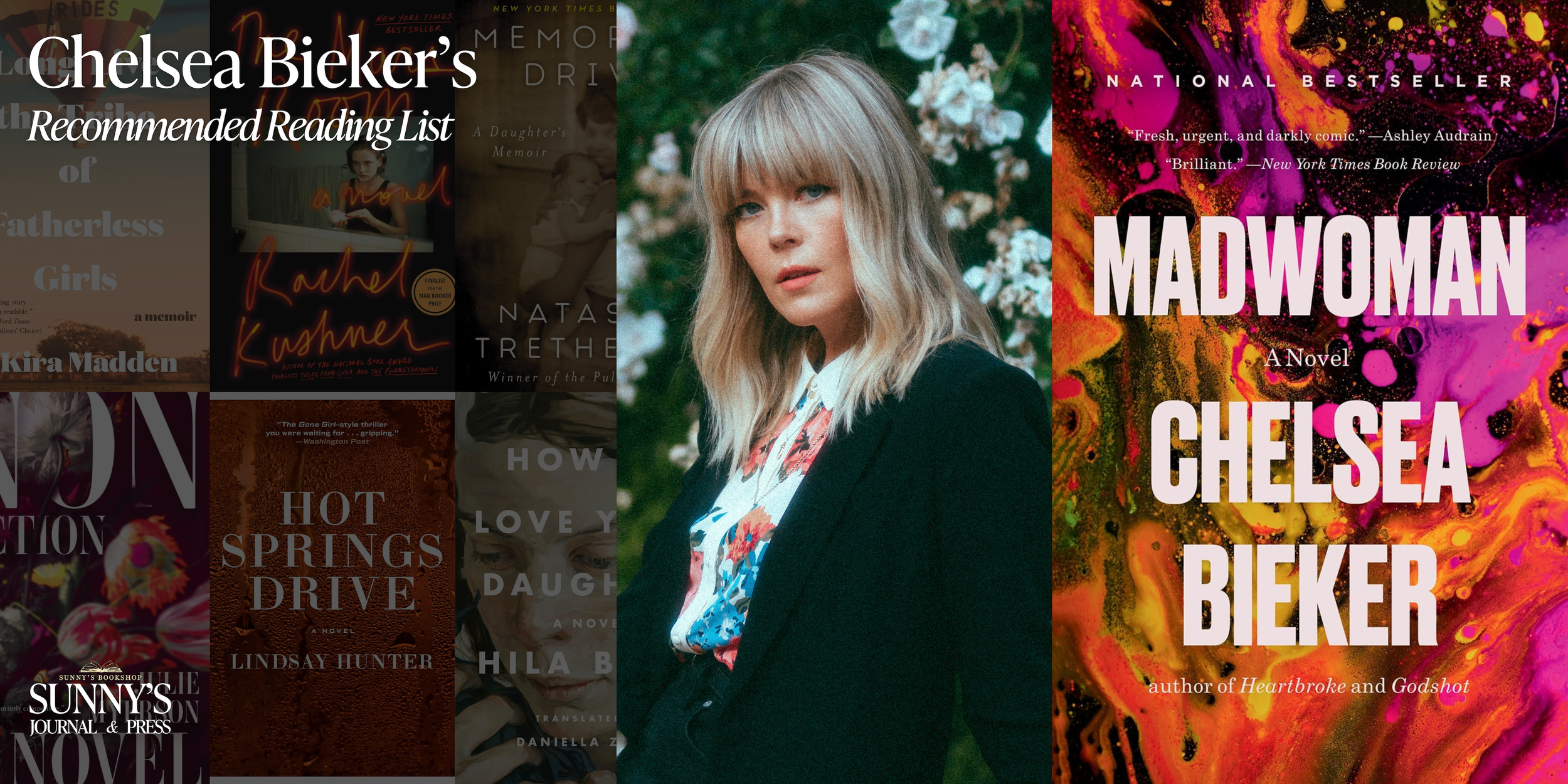 Chelsea Bieker's Recommended Reading List | Sunny's Bookshop | Sunny's Journal and Press