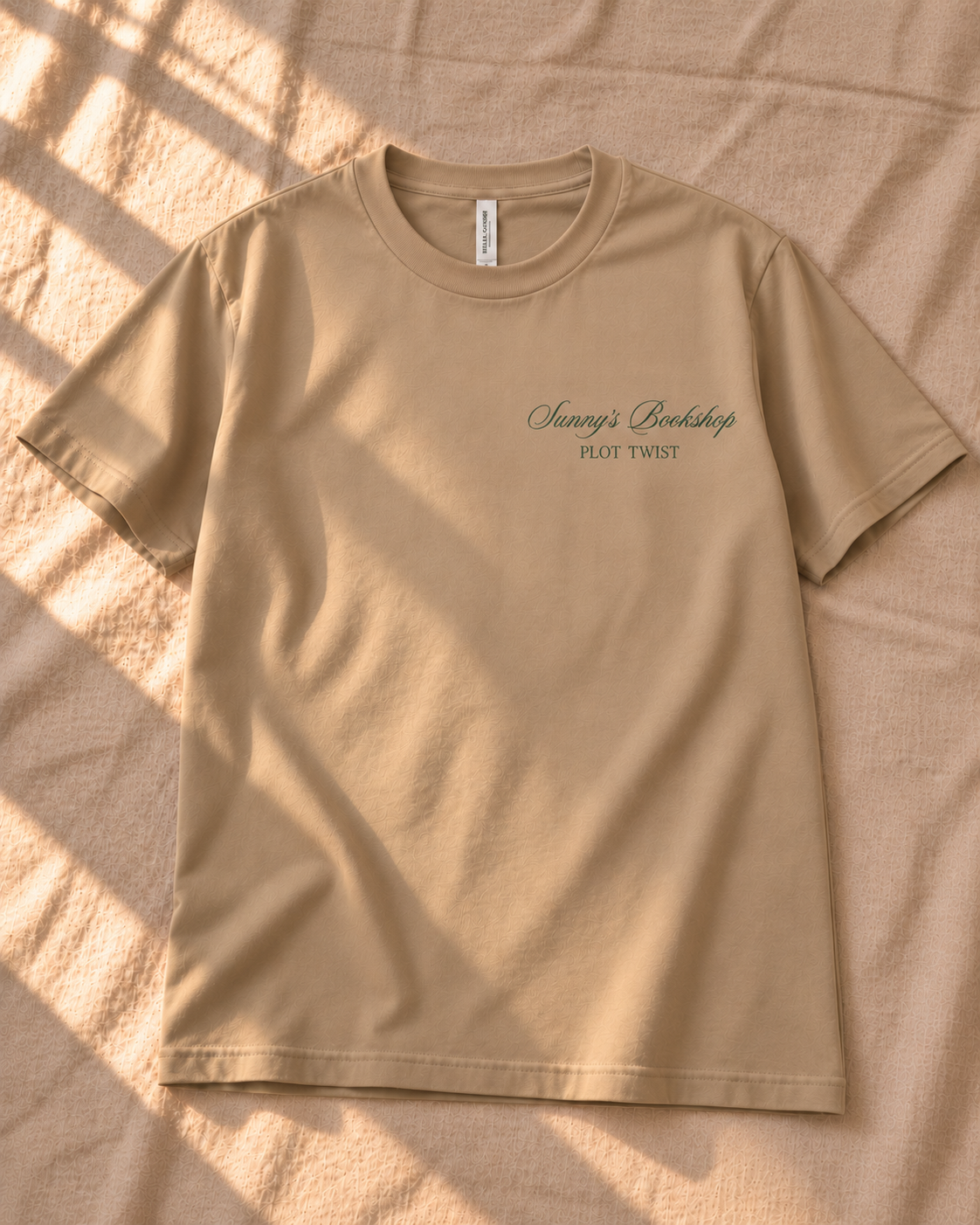 Sunny's Bookshop-tan-plot twist-tshirt.png