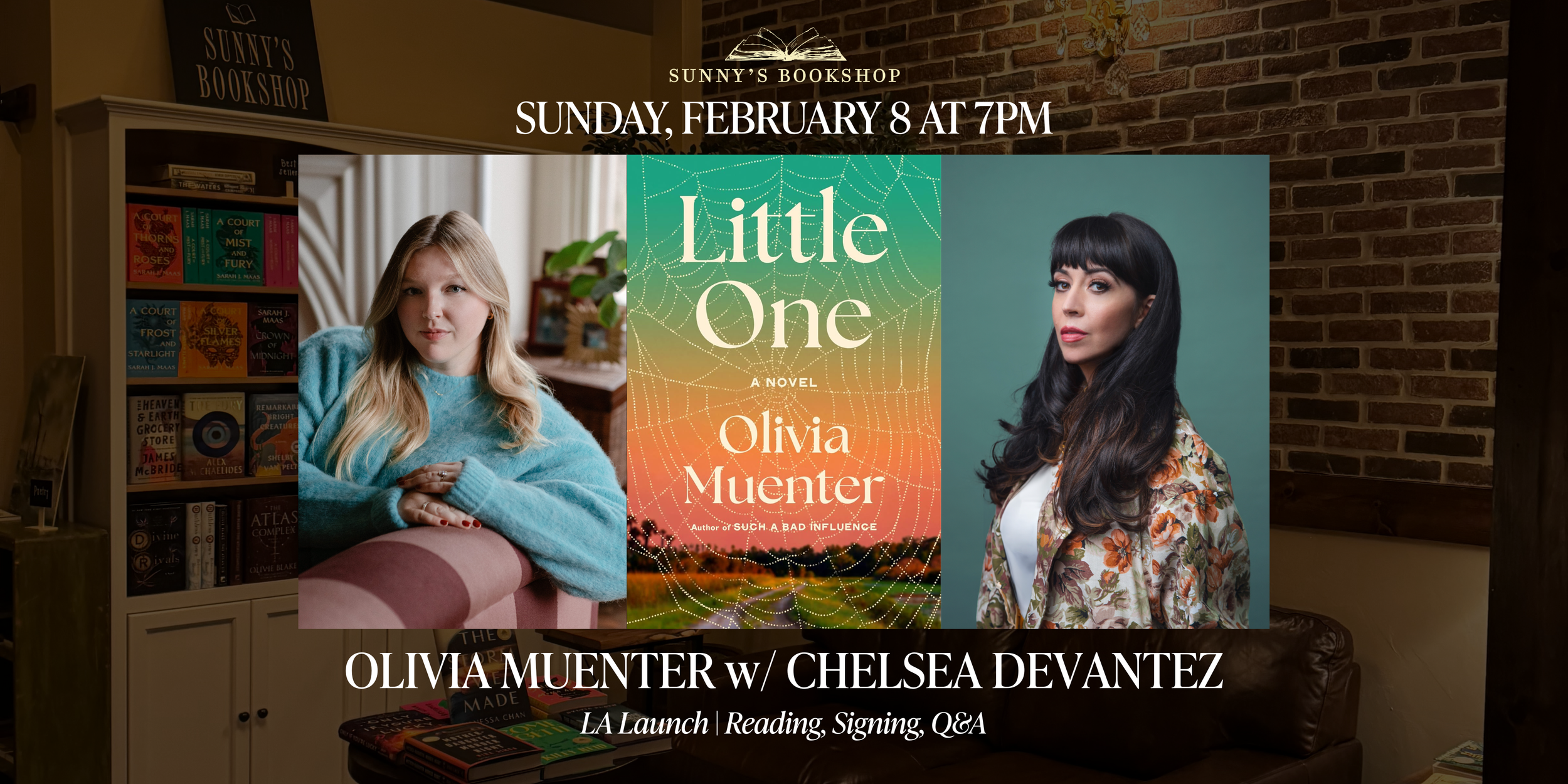 Olivia Muenter presents LITTLE ONE with Chelsea Devantez | Sunny's Bookshop Event