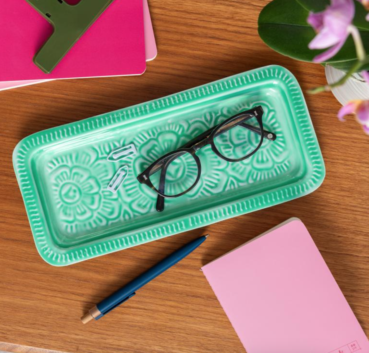 Vides-poches émaillés rectangulaires