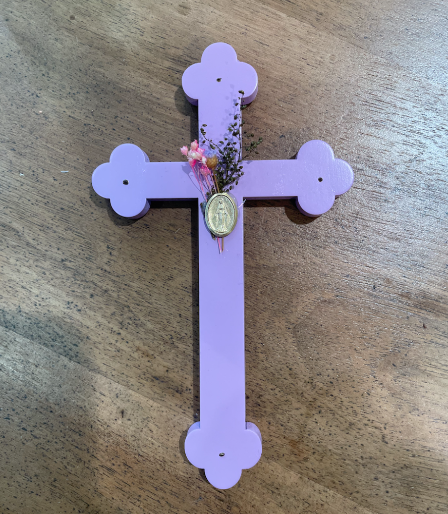 Crucifix fleuris