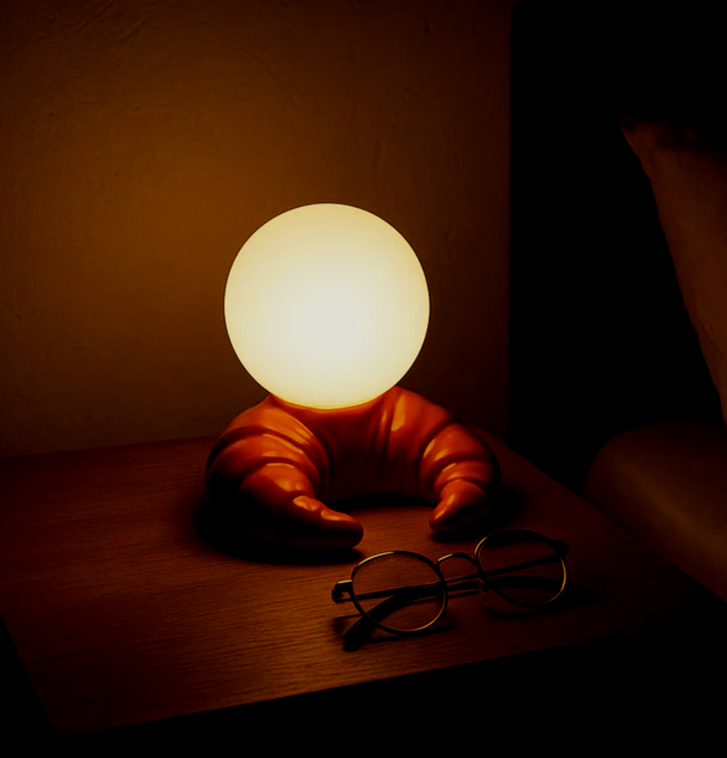 Lampe croissant décorative – tendance déco food