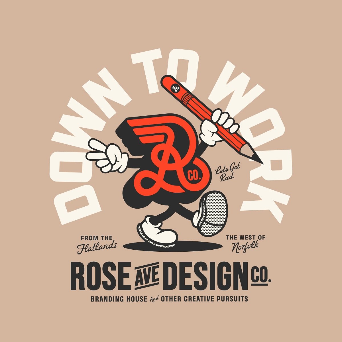 Down to Work! 

I&rsquo;ve designed quite a few t-shirts over the years for various clients but never actually made one for myself!. I would wear the sh-t out of this one though!

Also, what do you think my new Mascot? Bit of a dude hey! 

If you&rsq