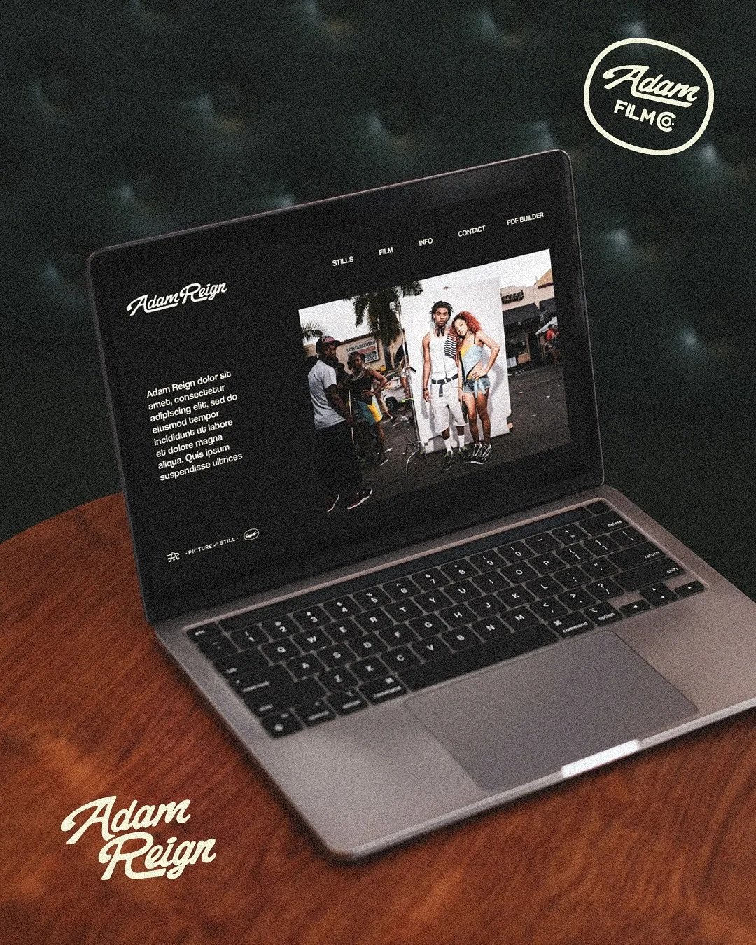 AR 2/3 : Back at it with the second instalment of @adamreign . This one&rsquo;s a work in progress post showcasing the branded assets working along side some of Adam&rsquo;s own photography and bringing the collaboration to life. Just a little someth