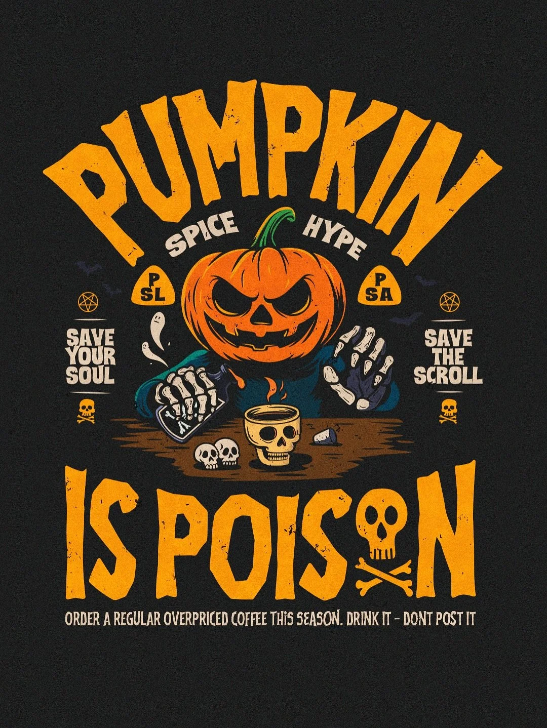 Beware The Hype:  It&rsquo;s that season and people have got the PSL madness again. It&rsquo;s cool if you like it, but I ain&rsquo;t drinking it and neither is my scroll! So just thought I&rsquo;d goof around with my own PSL PSA! 🎃 

Stay Rad!

RAD
