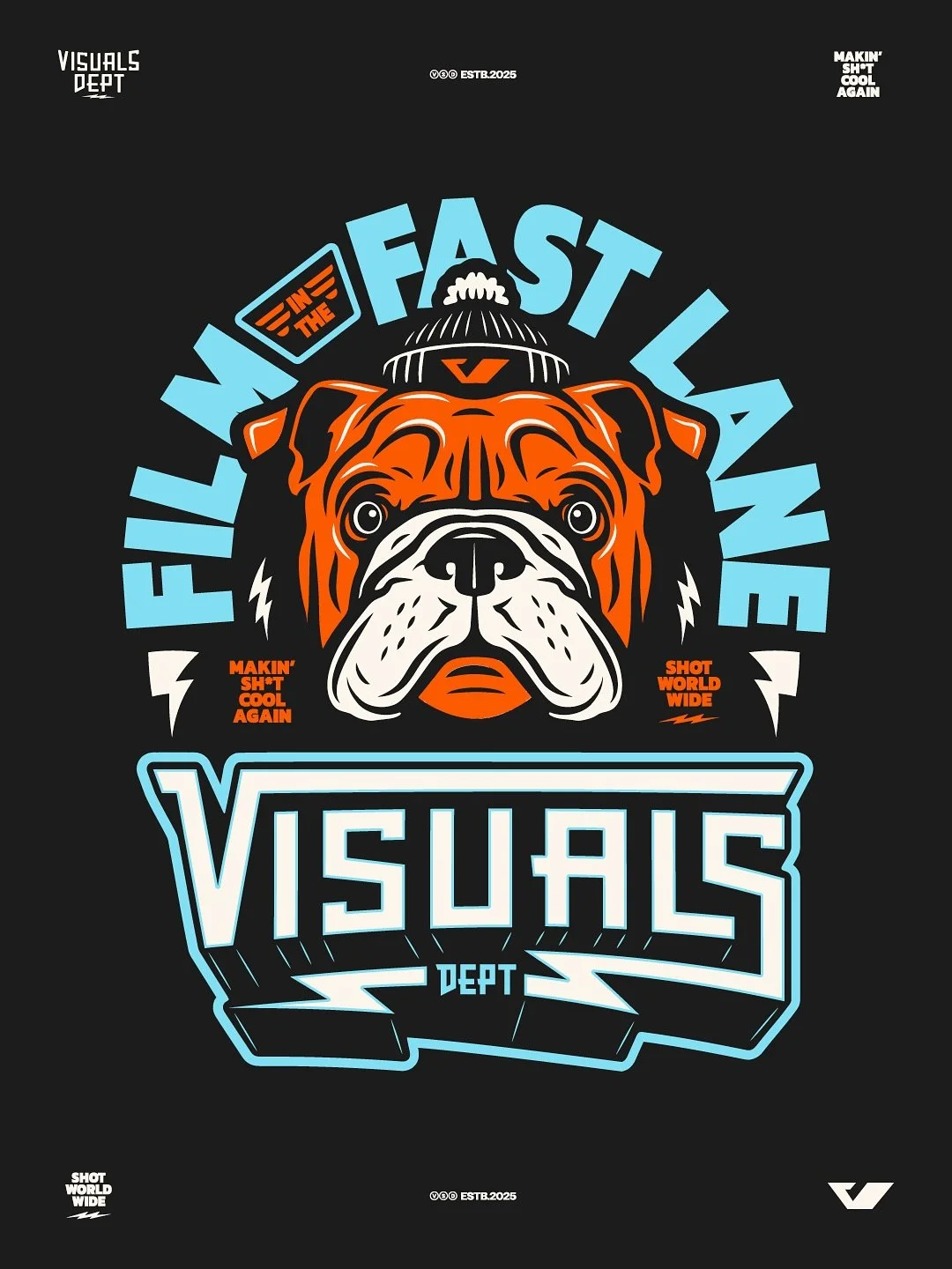 Elvis is built for Filiming in the Fast Lane! More from the @visualsdept project!  Speaking of which, just finished up a banger of a new T-Shirt and sticker set for them. Looking forward to getting your eyeballs on it all soon!. Stay tuned! 
 
Let&rs
