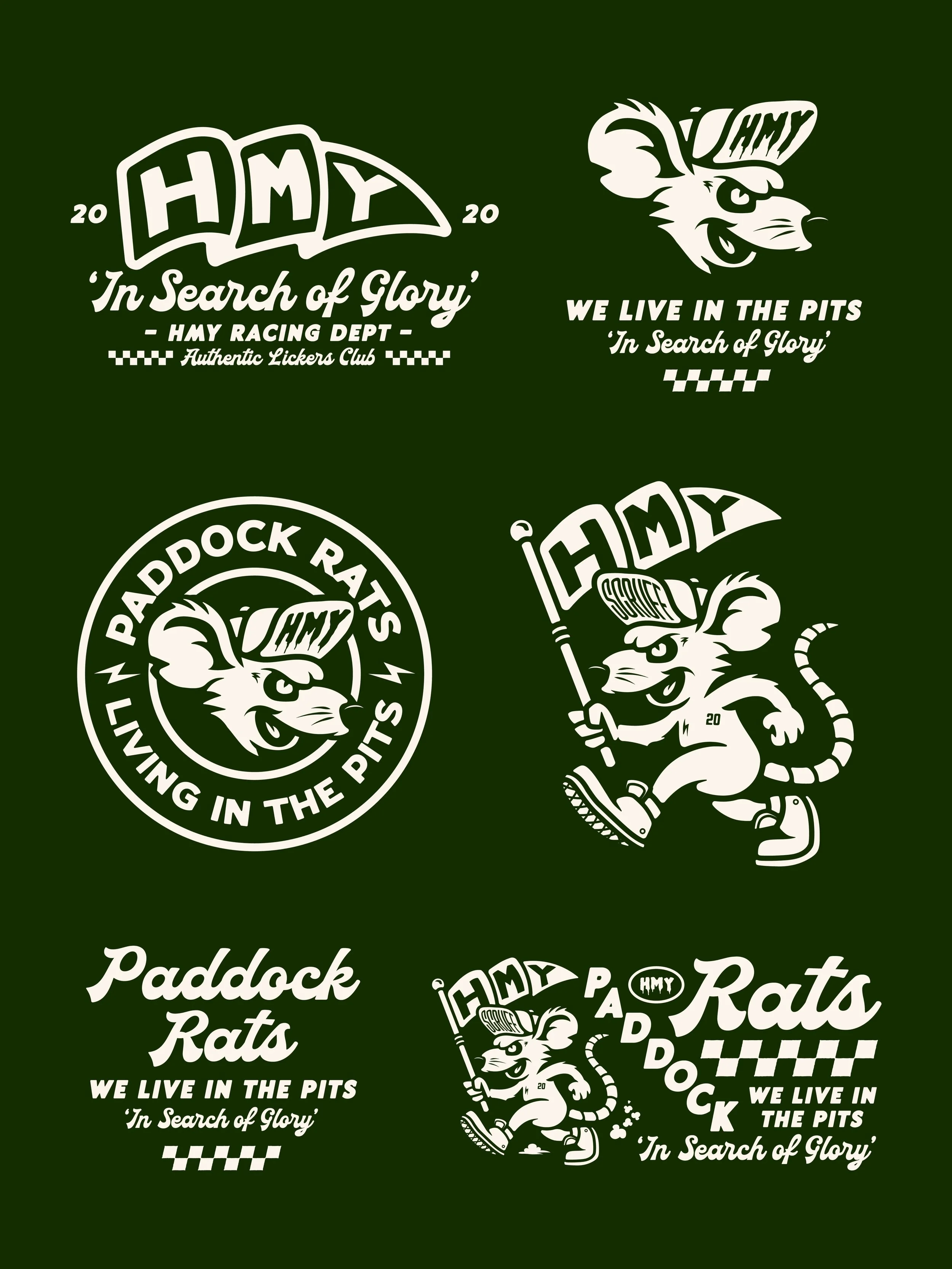 Been busy working with @hmy_customs the last few months creating a load of designs for their latest merch line along with all their riders. It&rsquo;s been hectic. Here&rsquo;s some of the Paddock Rats stuff.

Let&rsquo;s Work!

RADCo: Branding / Ill