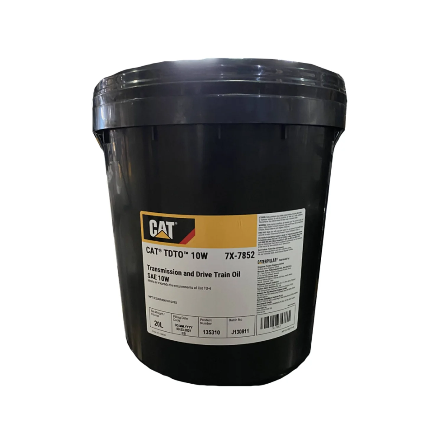 Transmission & Drive Train Oil / Cat TDTO SAE 10W / TO-4 10W / 7X 