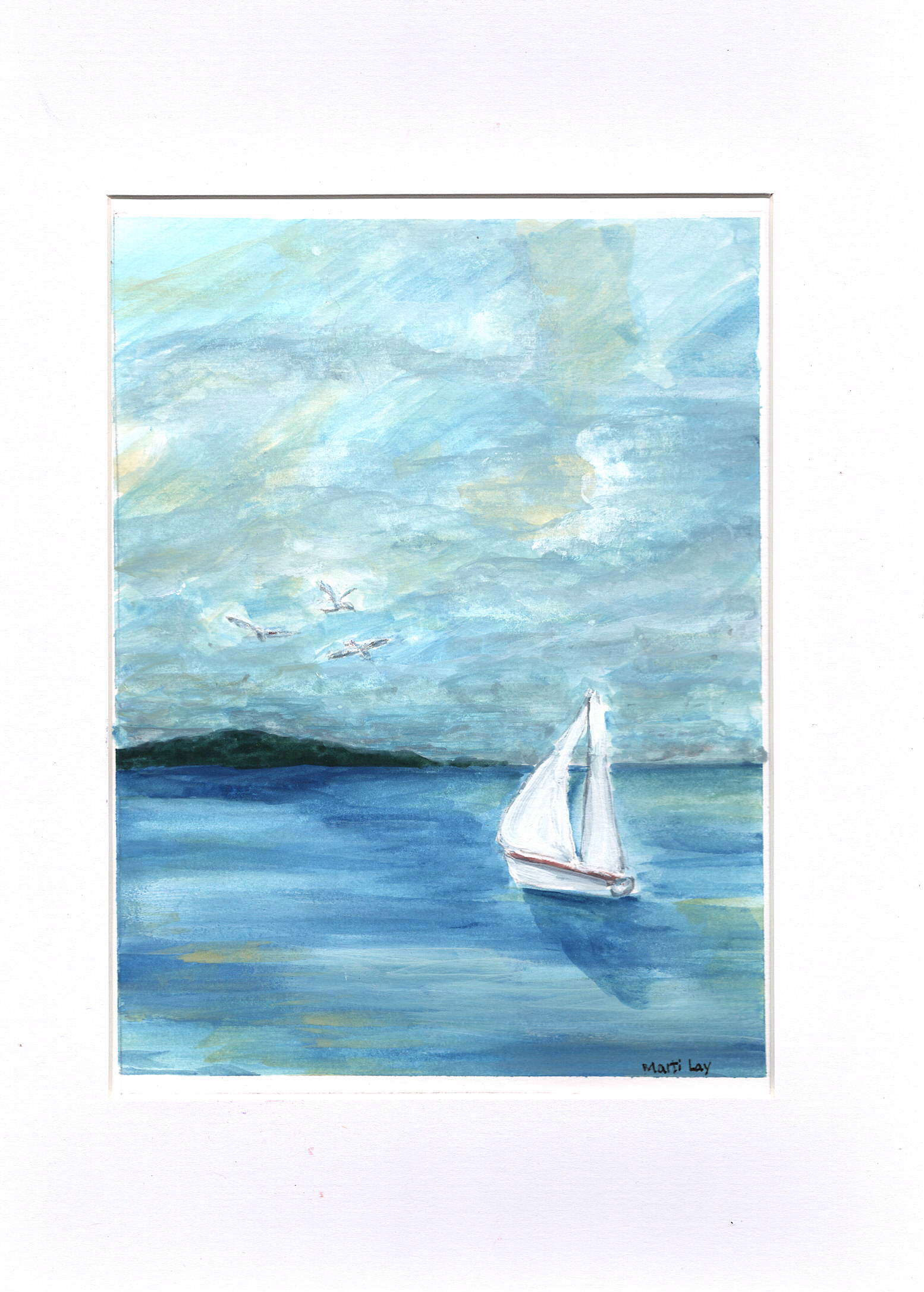 Serene Sailboat