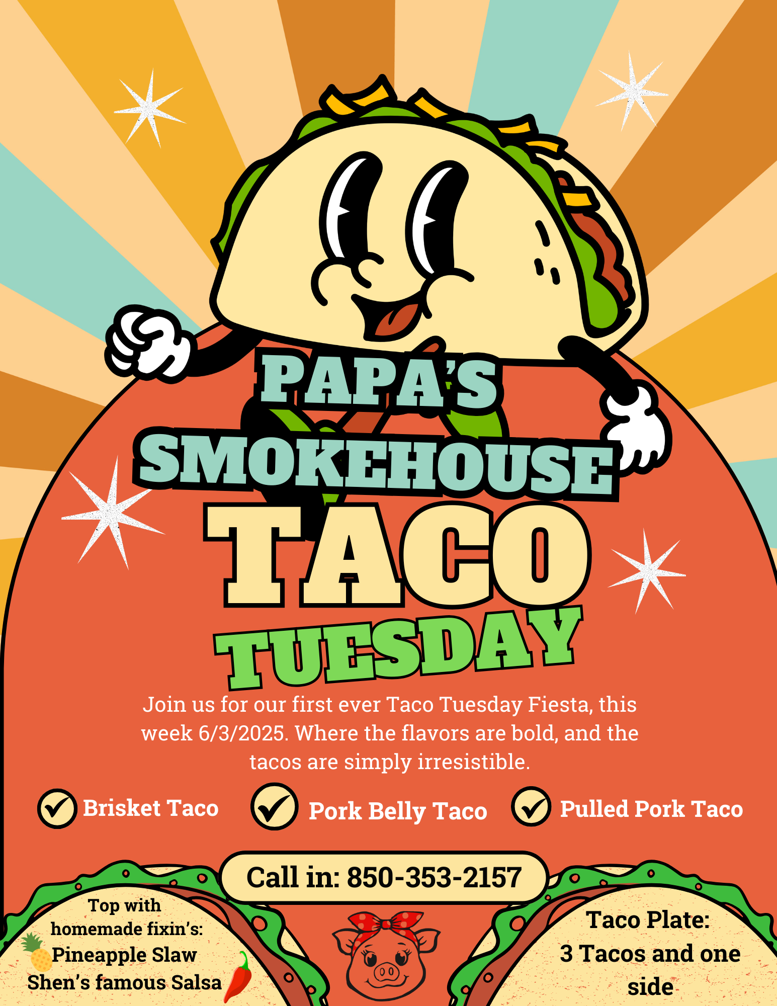 Taco Tuesday is Here at PaPa’s Smokehouse!