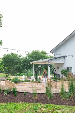 Custom Garden Design: Modern Farmhouse Kitchen Garden — Katie Oglesby