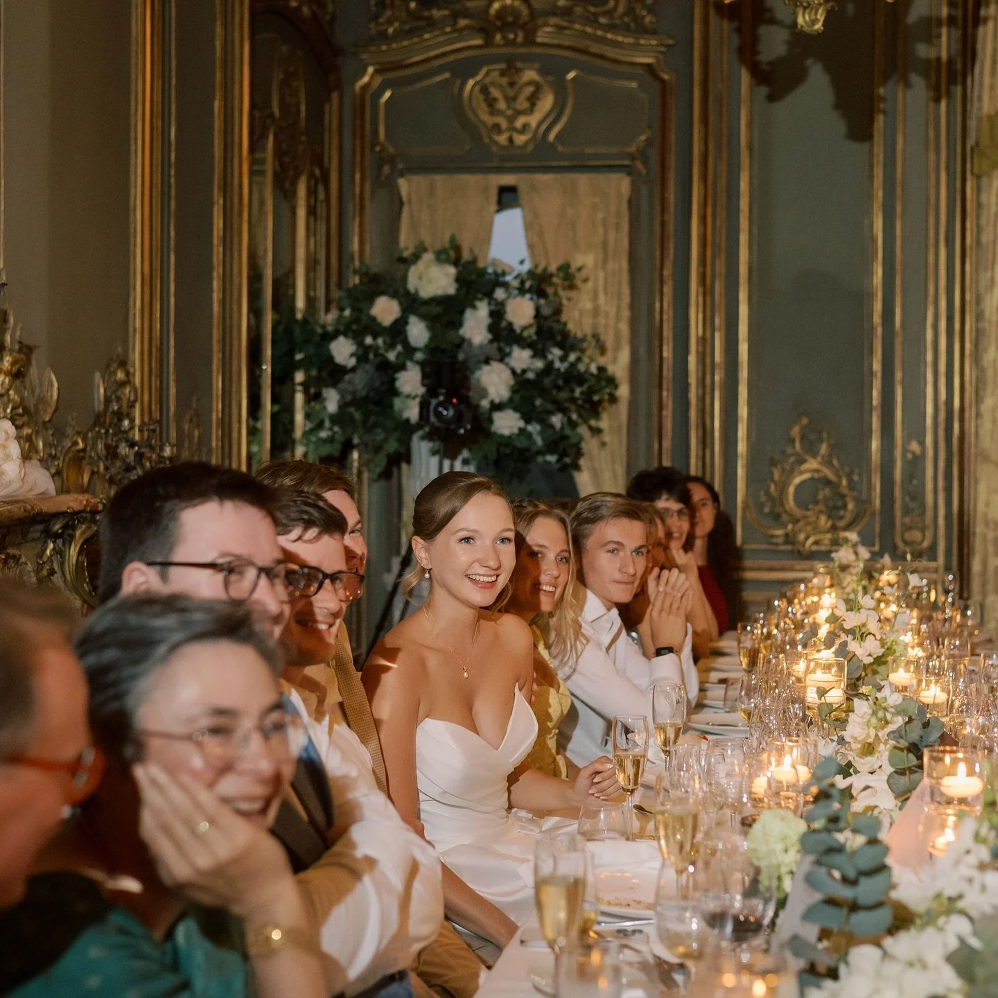 ✨ Reminiscing on this beautiful day at @clivedenhouse ✨

Two 24ft continuous long table runner arrangements adorned the iconic French Dining Room &mdash; a sea of soft blooms paired with romantic floating tea lights in glass holders, creating an eleg