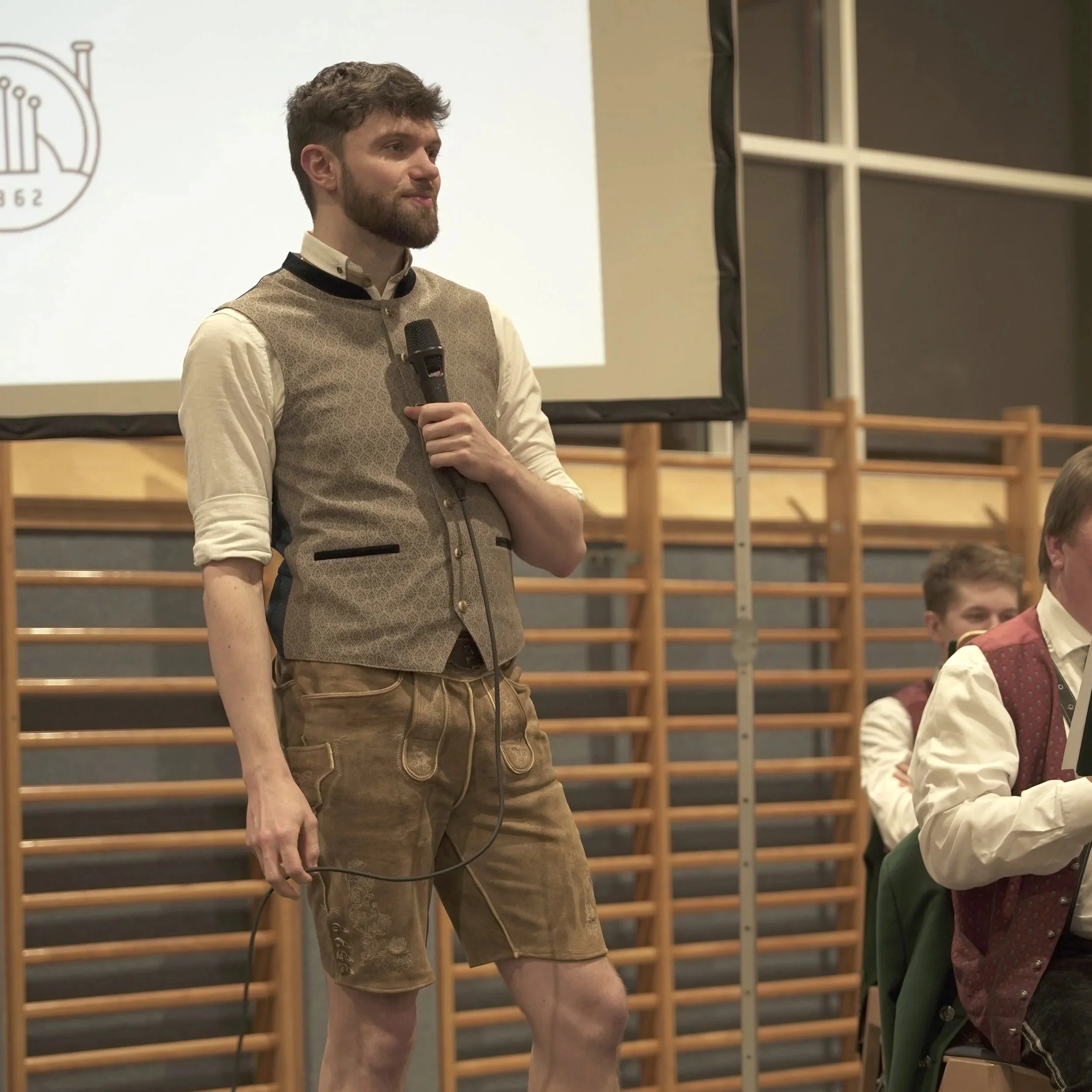 Johannes beim Frühjahrskonzert der Trachtenkapelle Aurach am Hongar