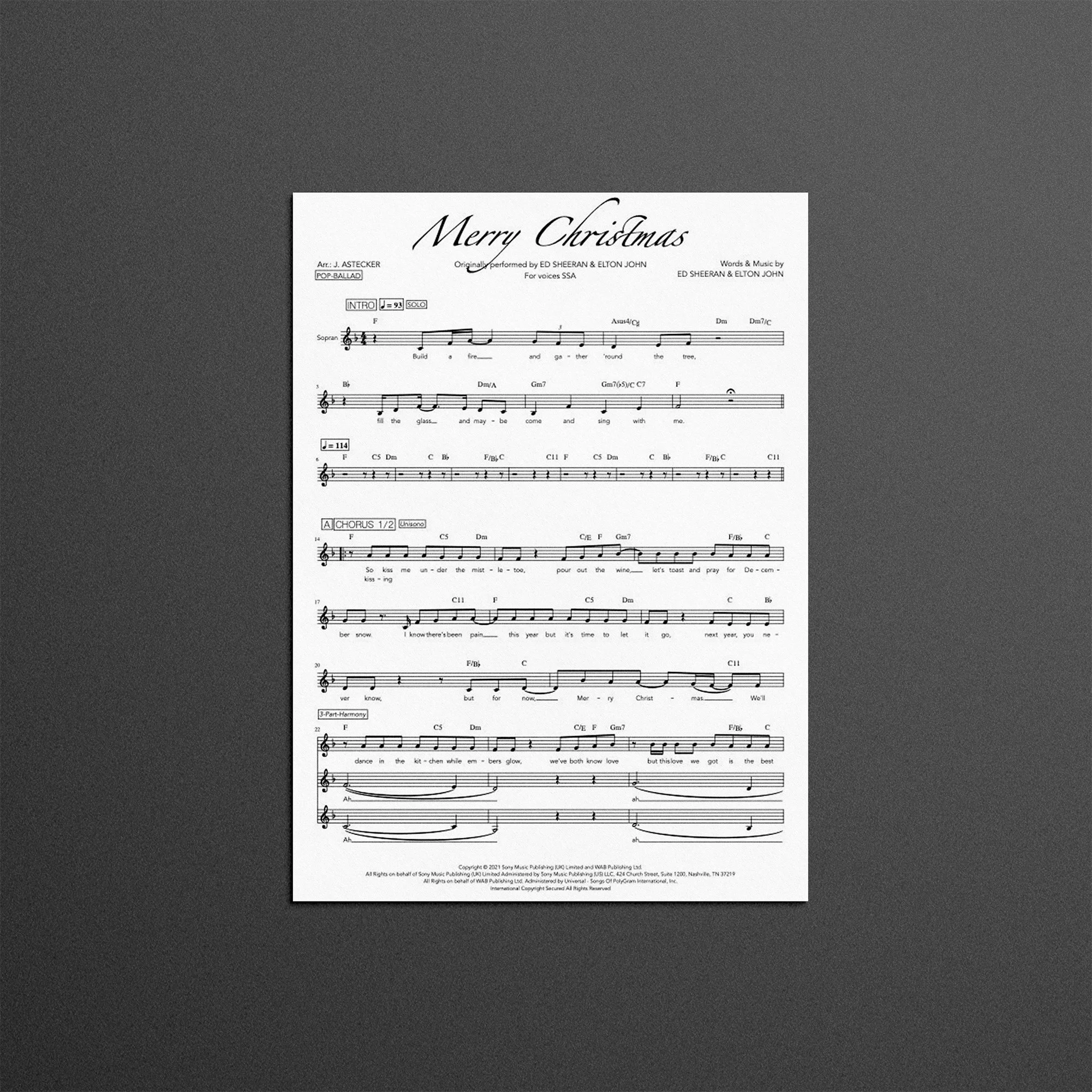 Ed Sheeran & Elton John - Merry Christmas