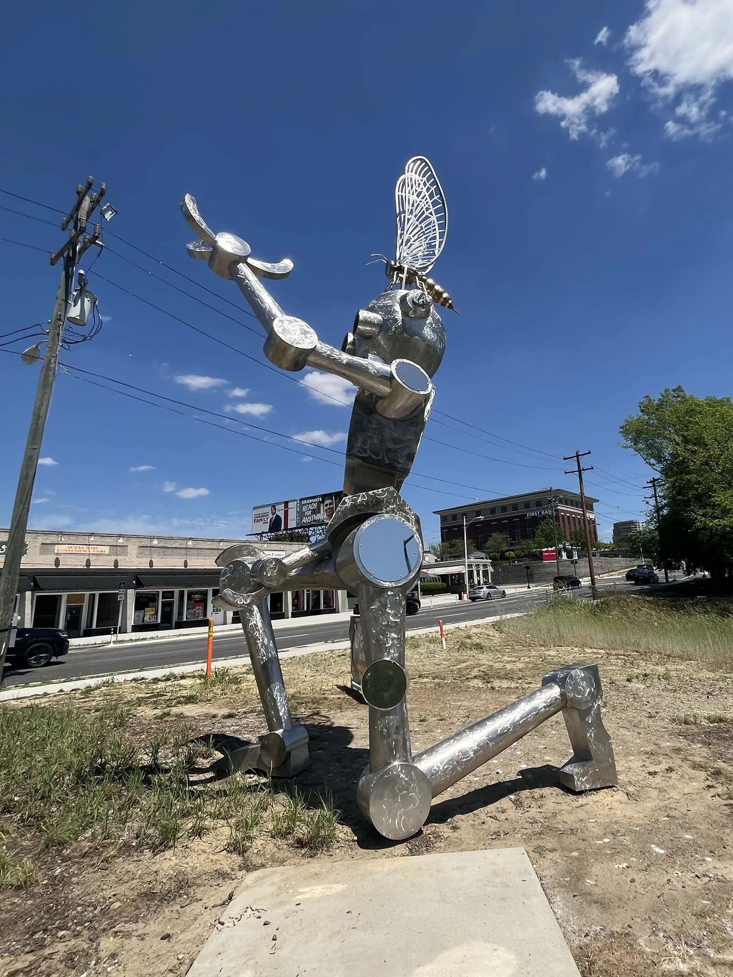 Public Art: "May-Bee and the Bot (in the Uncanny Valley)"