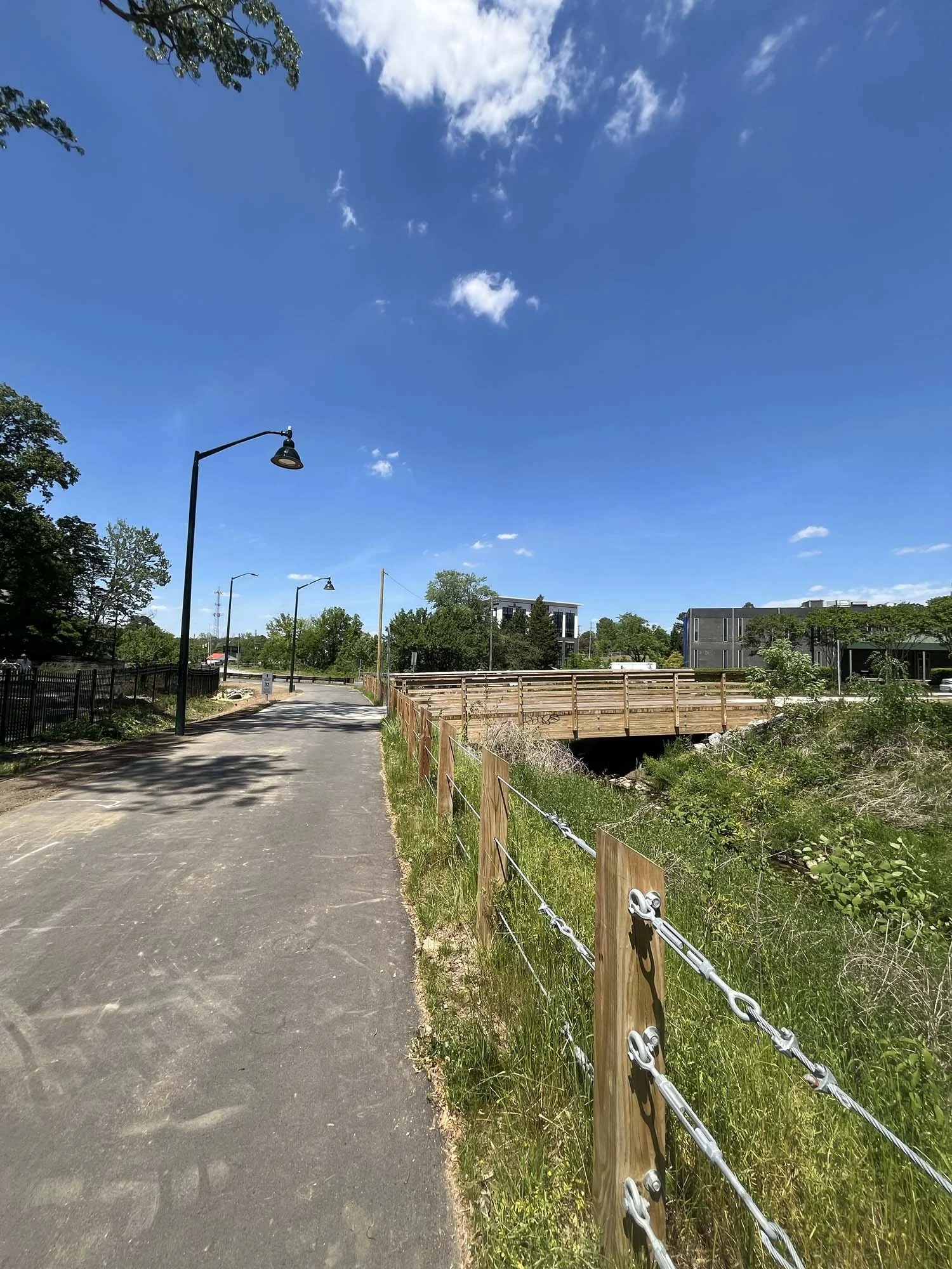 Fork: Lake Daniel Park &amp; Latham Park Greenways ahead