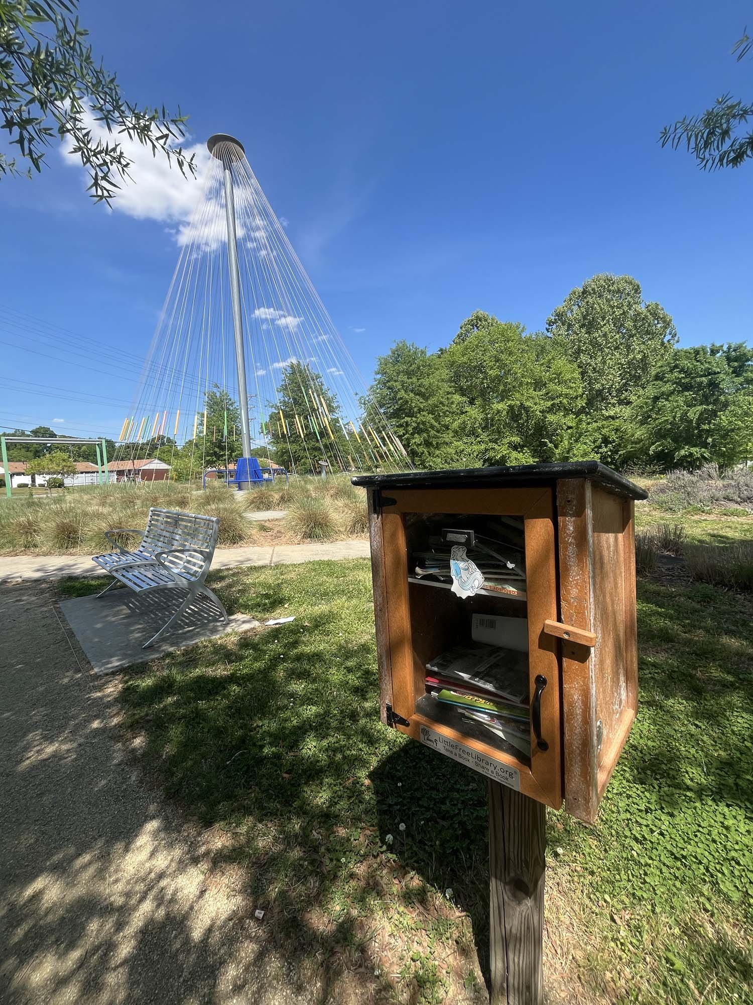 Little Free Library at Woven Works Park