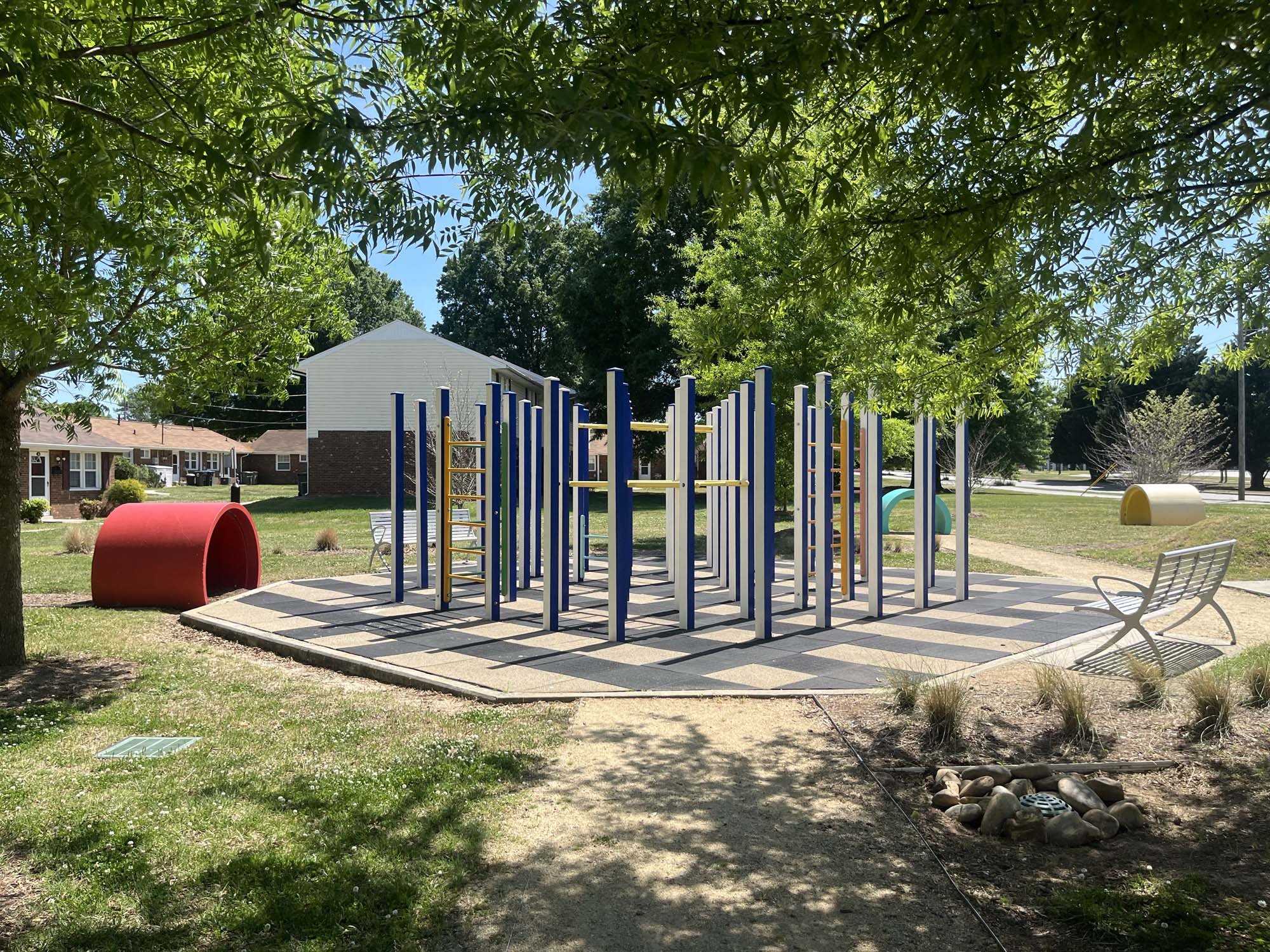 Public Art: "Over, Under &amp; Through," Woven Works Park