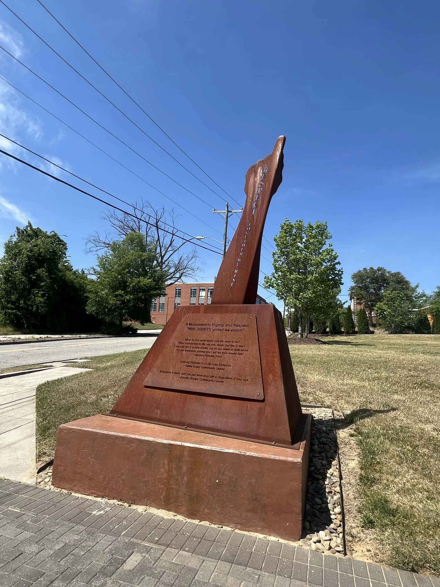 Public Art: "A Monument to Dignity and Respect – DIGNITY"