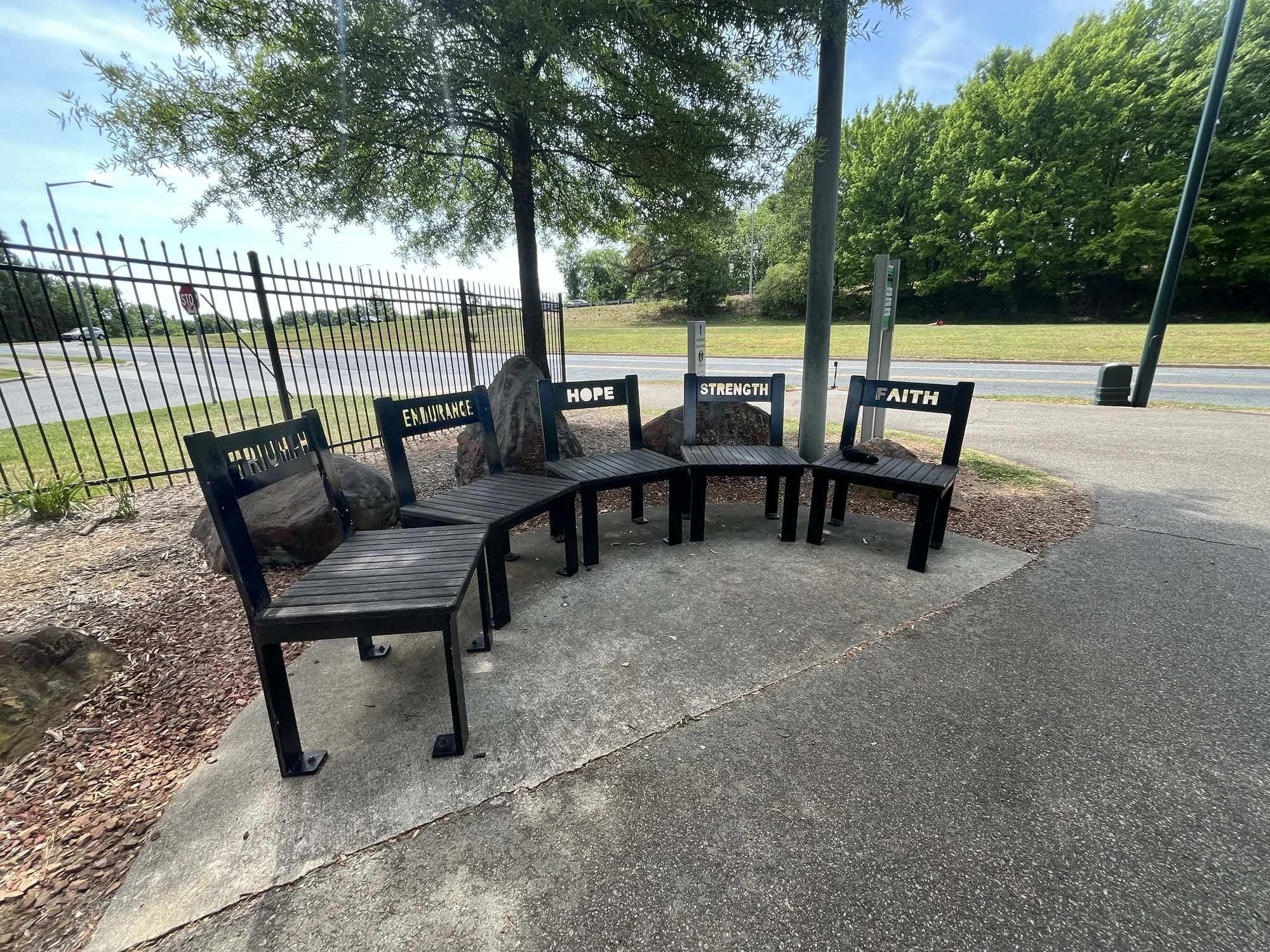 Public Art &amp; Bench: "Five Points Bench"