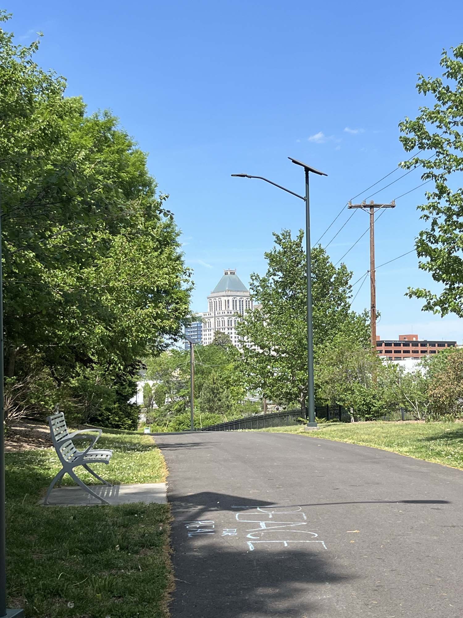 View of Downtown Greensboro from the Western Branch