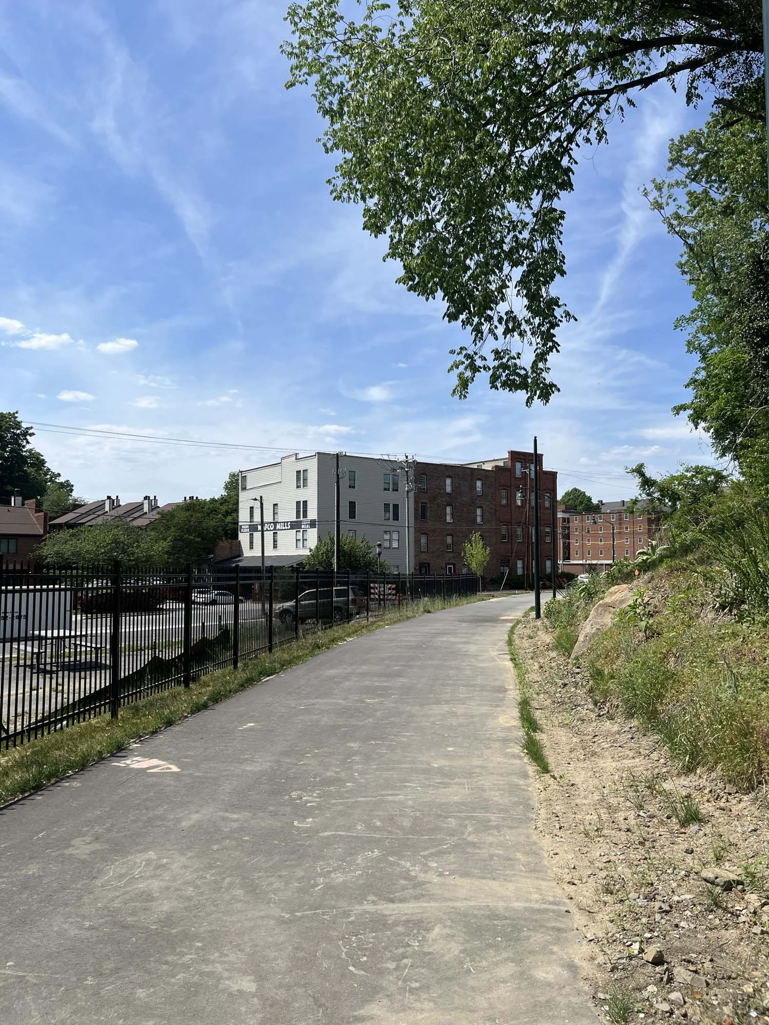 View of Wafco Mills from the Western Branch