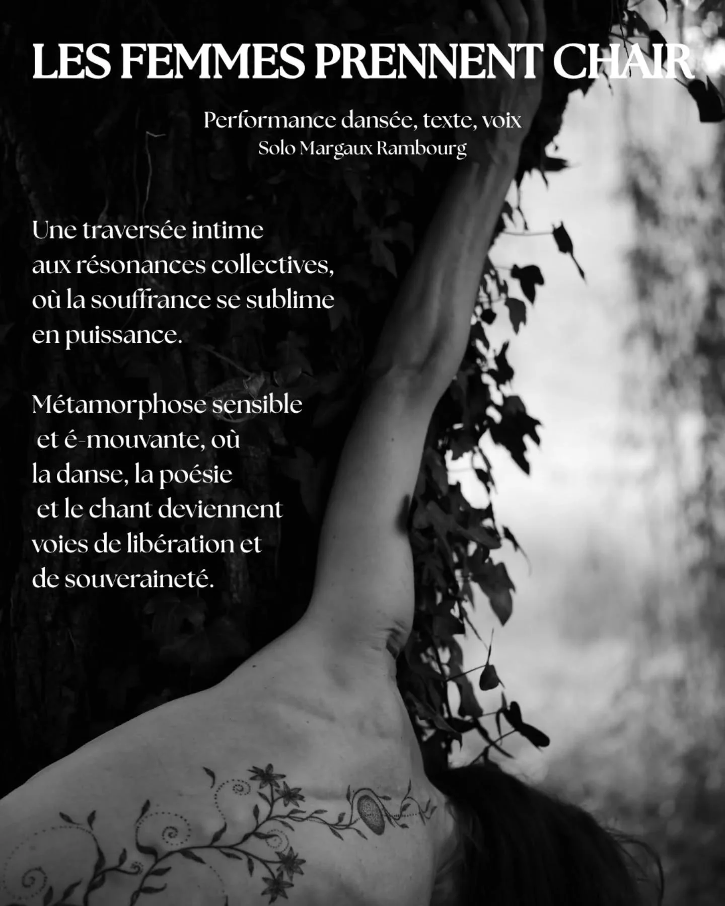Au fil de la m&eacute;tamorphose d&rsquo;une femme &ndash; qui incarne le parcours de nombreuses autres &agrave; travers les &acirc;ges &ndash; la pi&egrave;ce interroge en toile de fond notre rapport au pouvoir :
comment sortir des sillons de l'abus