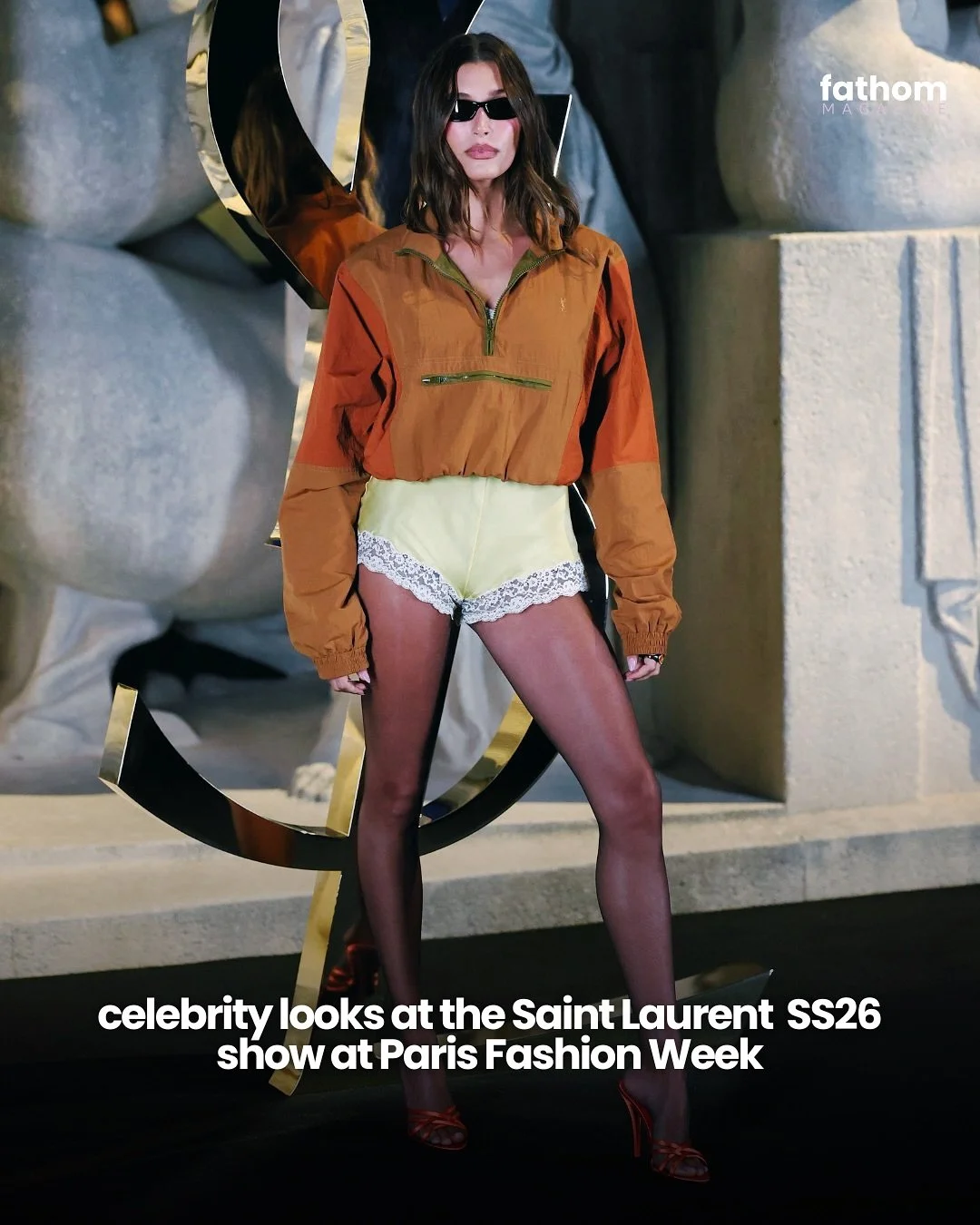 The Saint Laurent SS26 kicked off Day 1 of Paris Fashion Week with a stunning runway and star power as the Eiffel Tower sparkles in the background. 

Rose, Hailey Bieber, Kate Moss and more attended the fashion showcase serving nothing less than perf
