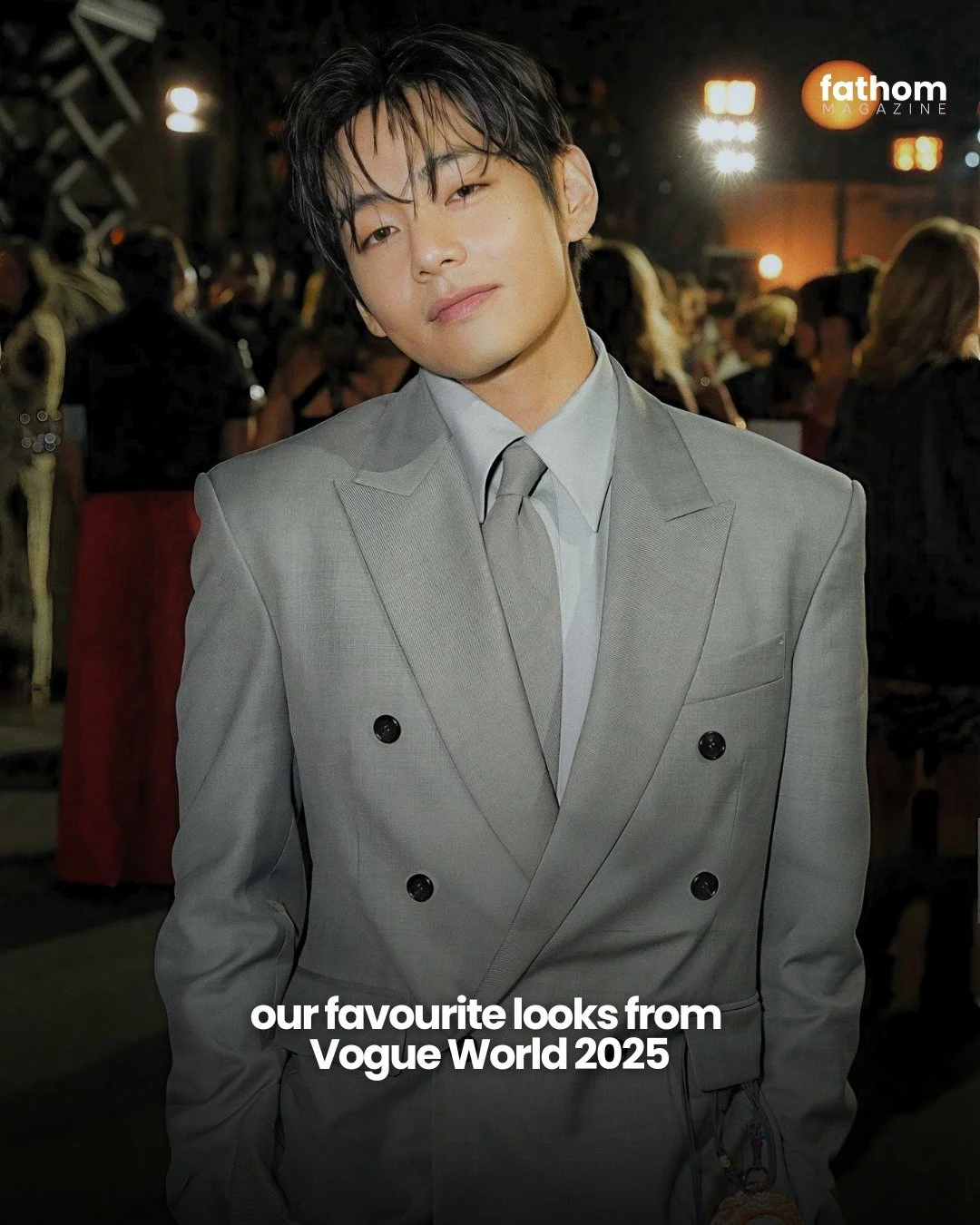 The guests at Vogue World 2025 knew how to make an entrance to an iconic fashion show. 
Here are our favourite looks. Pictured: 
- Taehyung V, BTS
- Hailey Bieber
- Demi Lovato
- Miley Cyrus
- Nicole Kidman 
- Maitreyi Ramakrishnan
- Halle Bailey
-