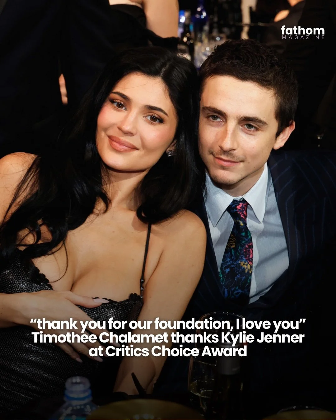 Timothee Chalamet wins the Critics Choice Award for Best Actor for his performance in #MartySupreme . In his acceptance speech he nervously expresses his gratitude to fellow nominees, and coworkers, ending it with a shoutout to none other than girlfr