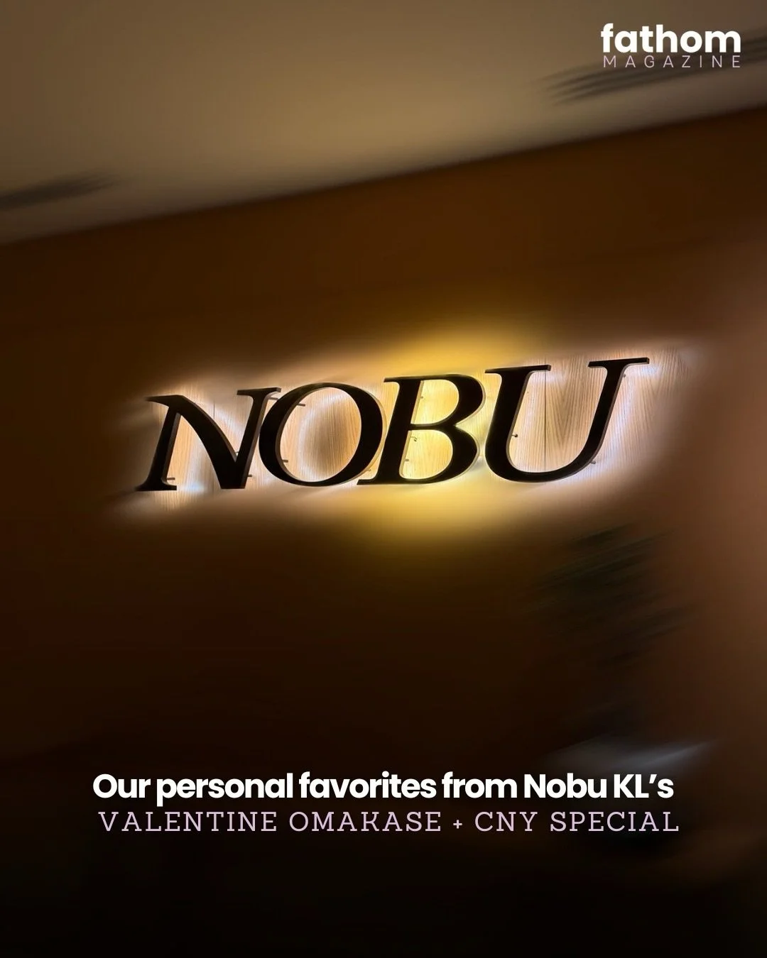 Nobu Kuala Lumpur is presenting two limited-time festive menus in conjunction with Chinese New Year and Valentine&rsquo;s Day.

The Chinese New Year Special is available throughout the festive period, featuring a Yee Sang Sashimi Platter designed for