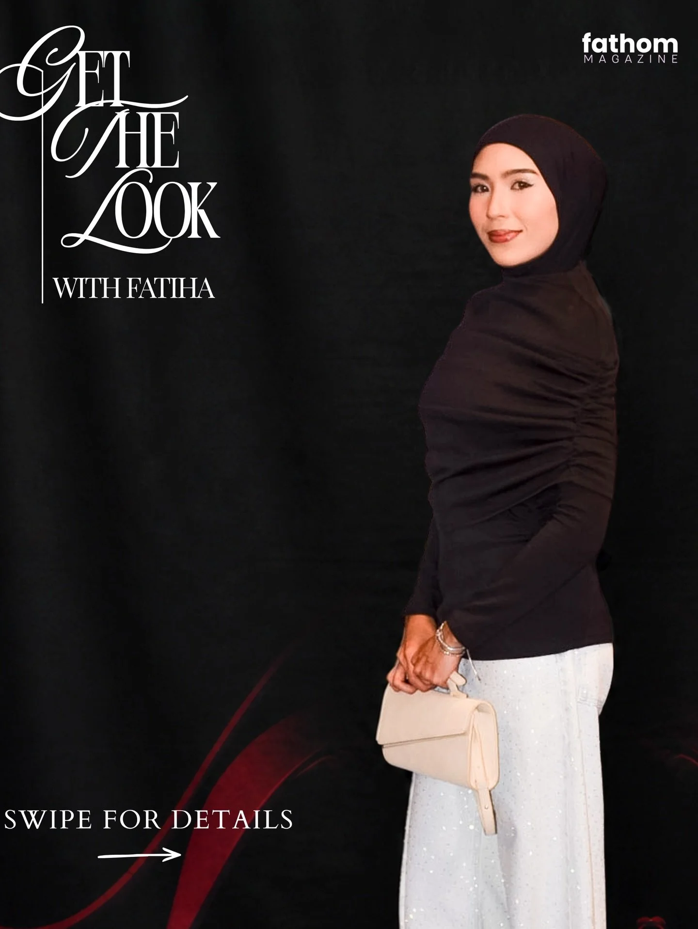 You can never go wrong with bedazzled jeans and Fatiha rocks it effortlessly at a movie night at TGV for the screening of an iconic movie; The Devil Wears Prada 2. 

GET THE LOOK:
LIPS | Mare&rsquo;s Lip Slick in code Never Been Kissed 
CHEEKS | Mayb