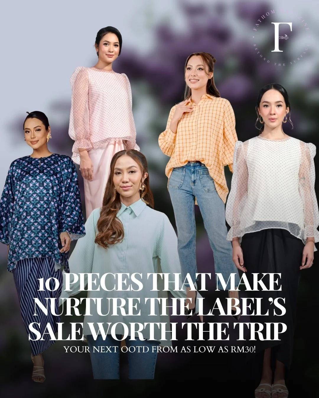 You&rsquo;ve never seen a sale like this! 

If @nurture.thelabel is not part of your wardrobe yet, this is your chance to make it! From as low as RM30 for versatile blouses, kebayas, and baju kurung, your next ootd awaits you. 

The best part is this