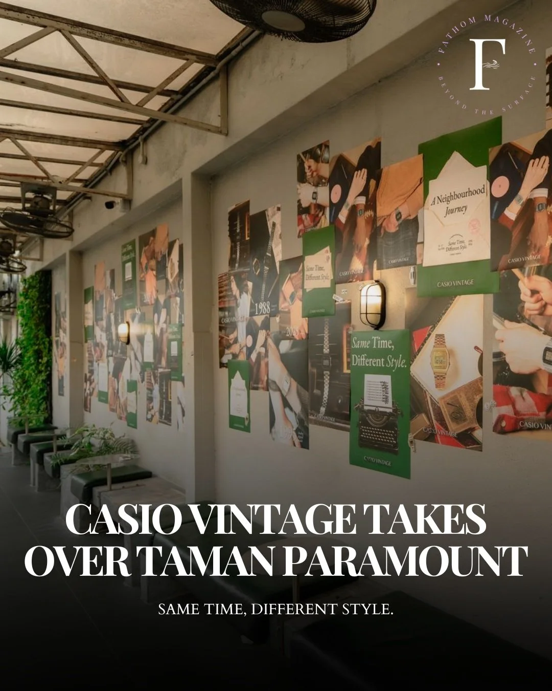 Same time, different style. ⌚️

CASIO Vintage is taking over Taman Paramount from 25&ndash;27 September, bringing vintage nostalgia, local finds, good food and everyday style to Ilaika, Fifth and Paolo Paolo.

Complete the neighbourhood hop, unlock a