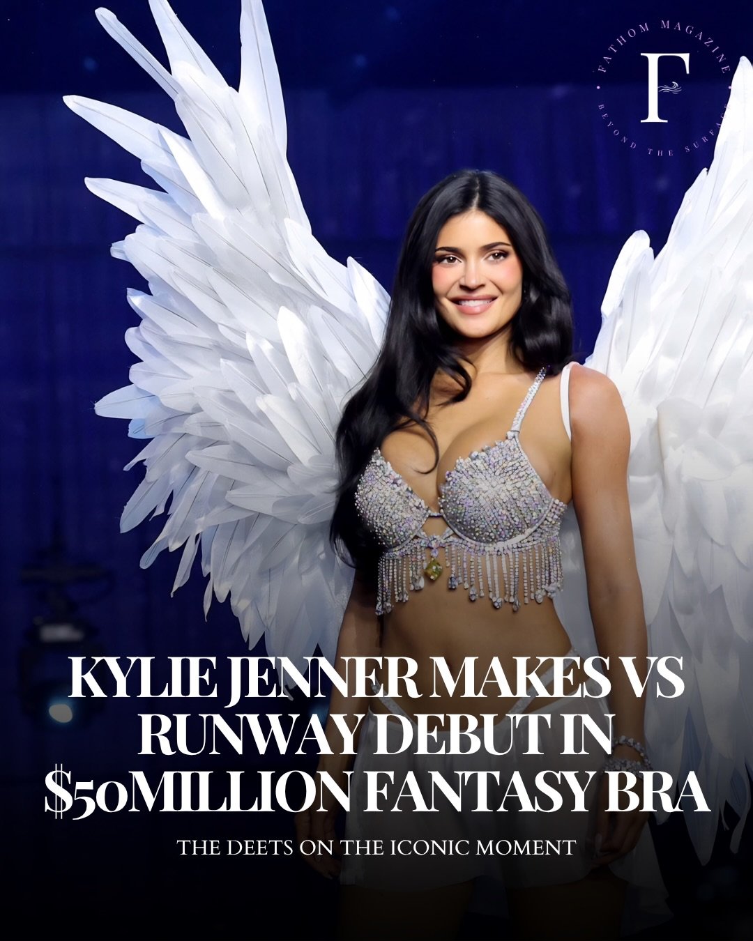 Kylie Jenner makes a surprise debut on the Victoria&rsquo;s Secret runway with a revived $50 million Jacob &amp; Co. Fantasy Bra, making VS HERstory as the first non-Victoria&rsquo;s Secret model/Angel to wear the iconic Fantasy Bra on the runway.