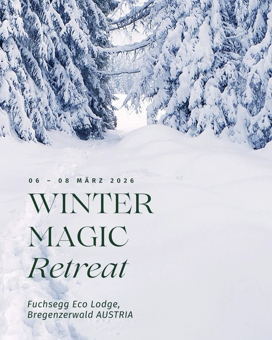 Christmas Deal ab 720&euro; all inclusive
More than just a weekend escape. Move, recharge, meet likeminded people, spa, wintermagic and a lot more ❄️❄️❄️

6-8 M&auml;rz 2026, happy to meet you 🤍
Anna

Anmeldungen und Fragen an hello@voyage-movement.