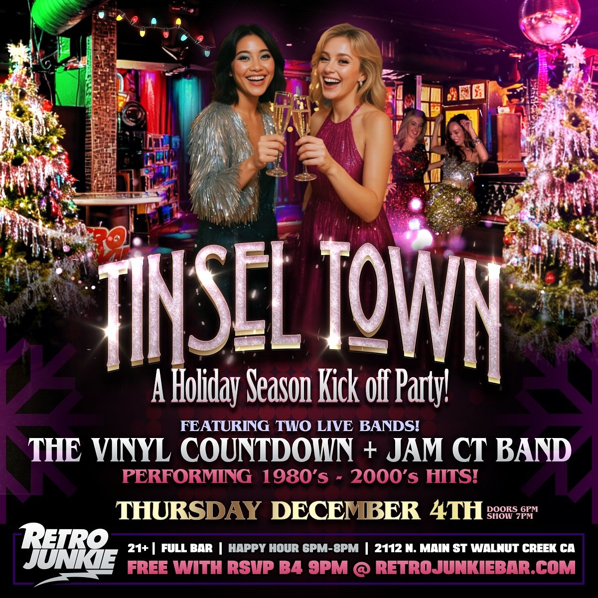 We&rsquo;ll see you December 4th - Thursday Night Live at Retro Junkie!! 🤩🎶💃🕺