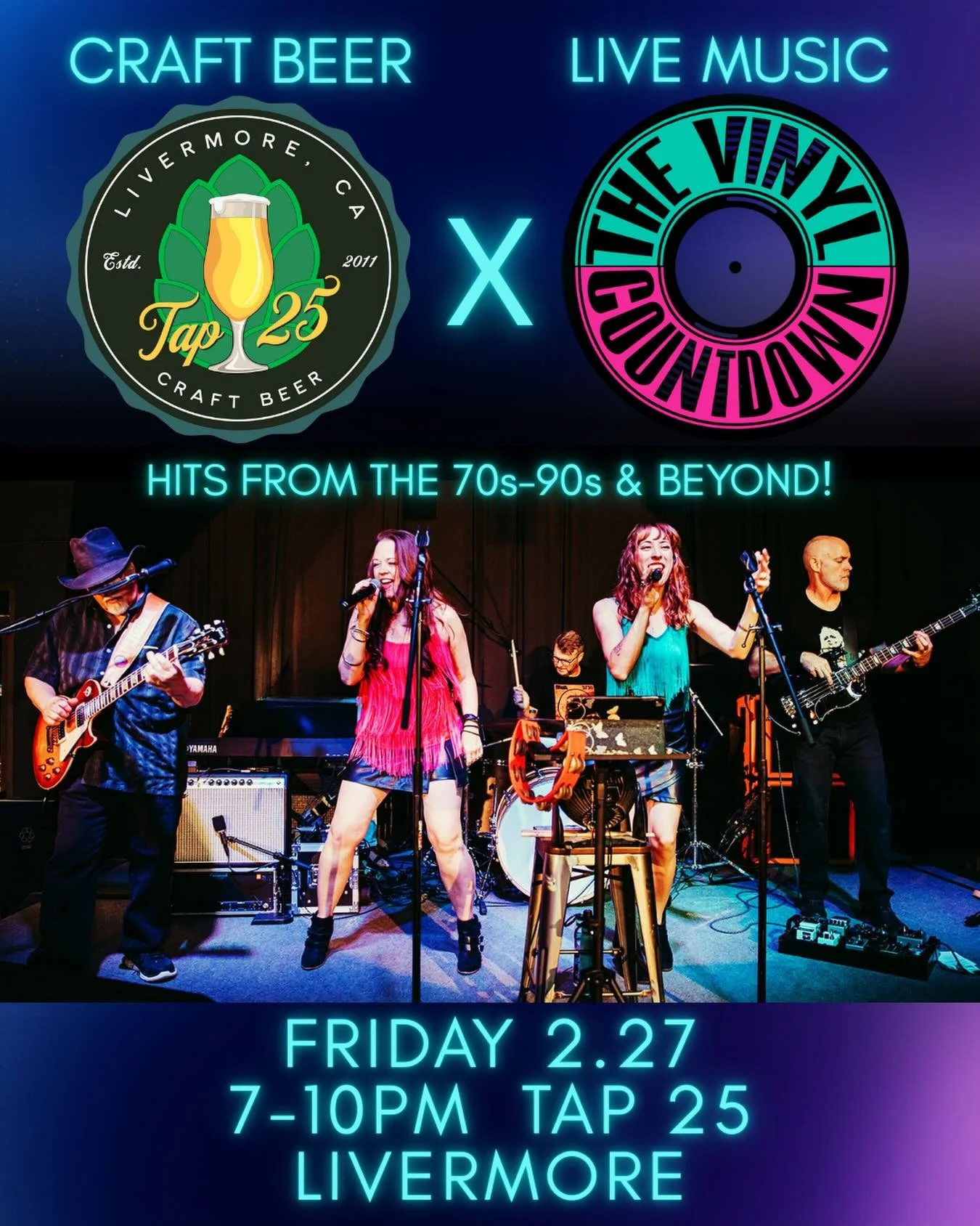 Hey @livermoredowntown!! We&rsquo;re coming back to @tap25craftbeer on February 27th!! Mark your calendars and come down and enjoy some great beer and live music!

#livemusic #coverband #craftbeer #livermore #livermoreca