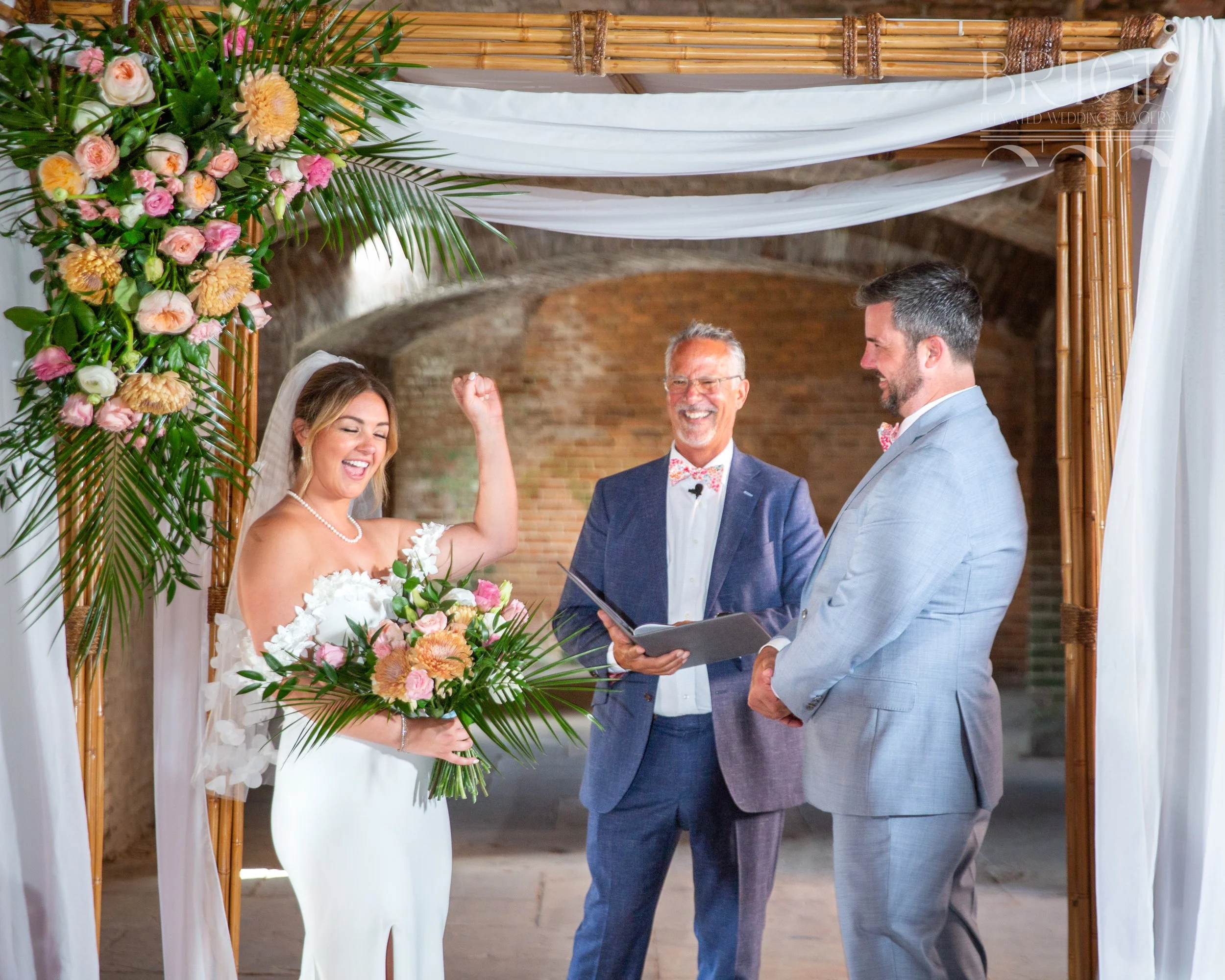 072-WrightLinegar-39957_BridgeImagery-Fort Zachary Taylor State Park-beach, brick, ceremony, dance floor, exchange of vows, fort zachary taylor, fortress, kyle and carly, reception, santa maria suites, sunset.jpg